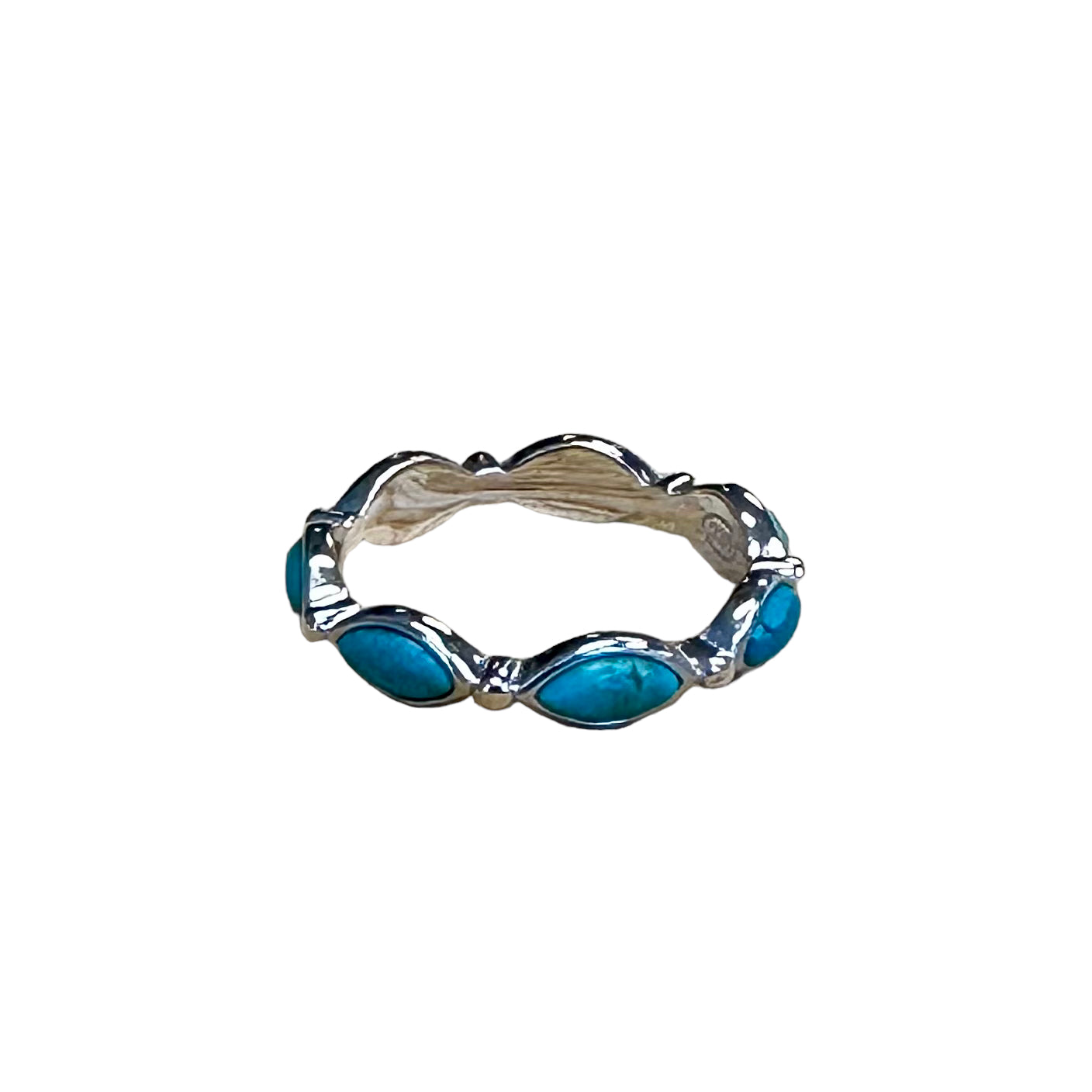 Sterling Silver Turquoise Band Ring