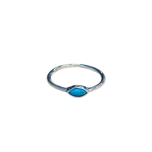 Turquoise Marquise Ring Sterling Silver