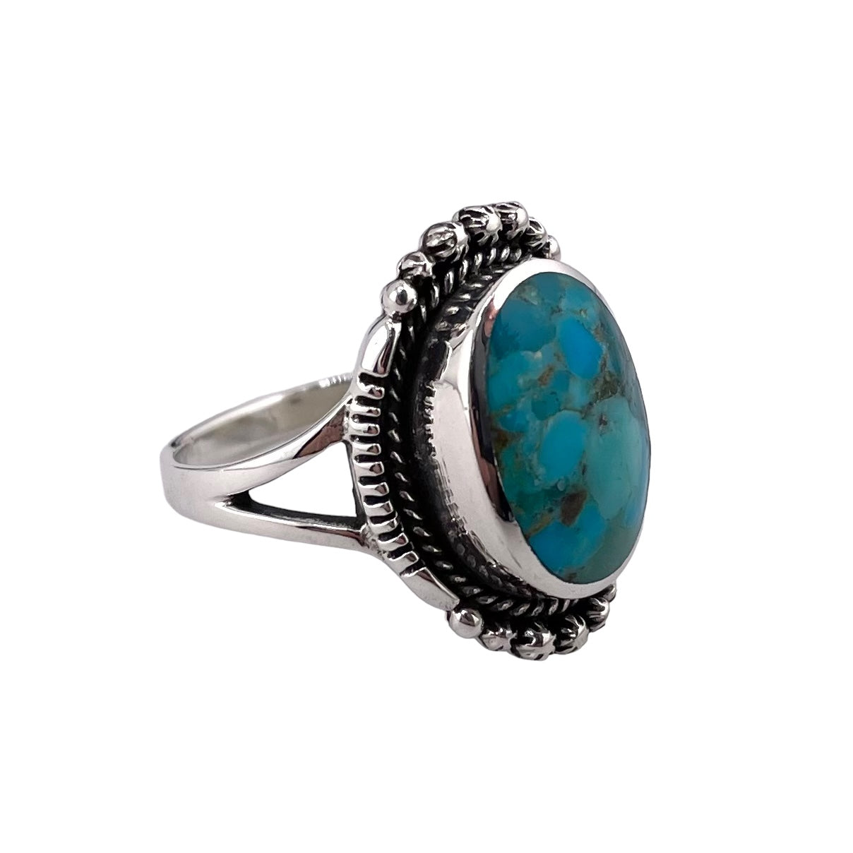Turquiose Stone Ring Sterling Silver