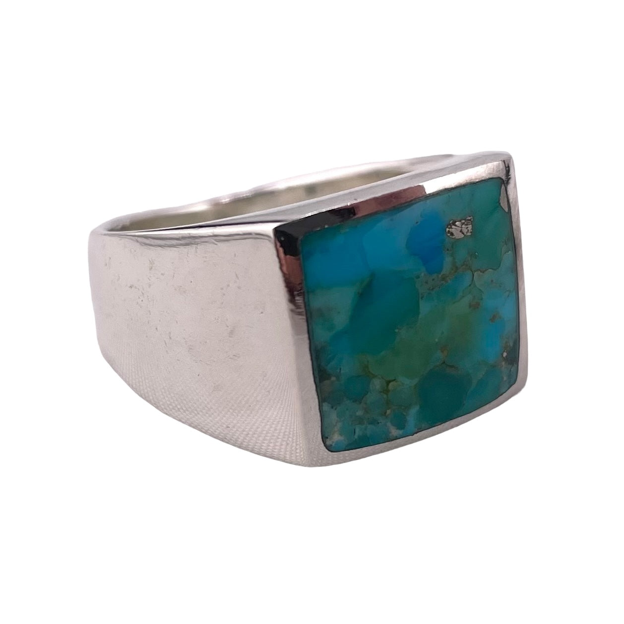 Turquoise Stone Ring Sterling Silver