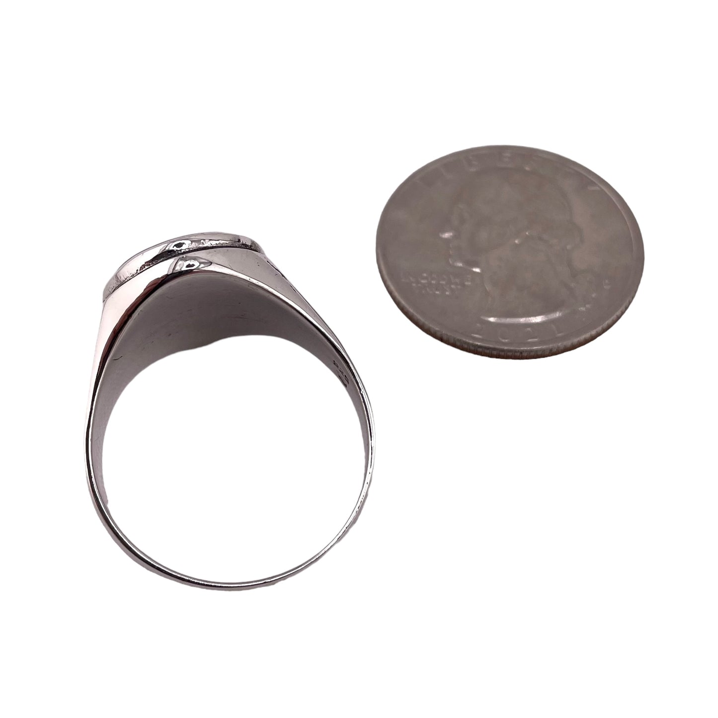 Tiger Eye Stone Ring Sterling Silver