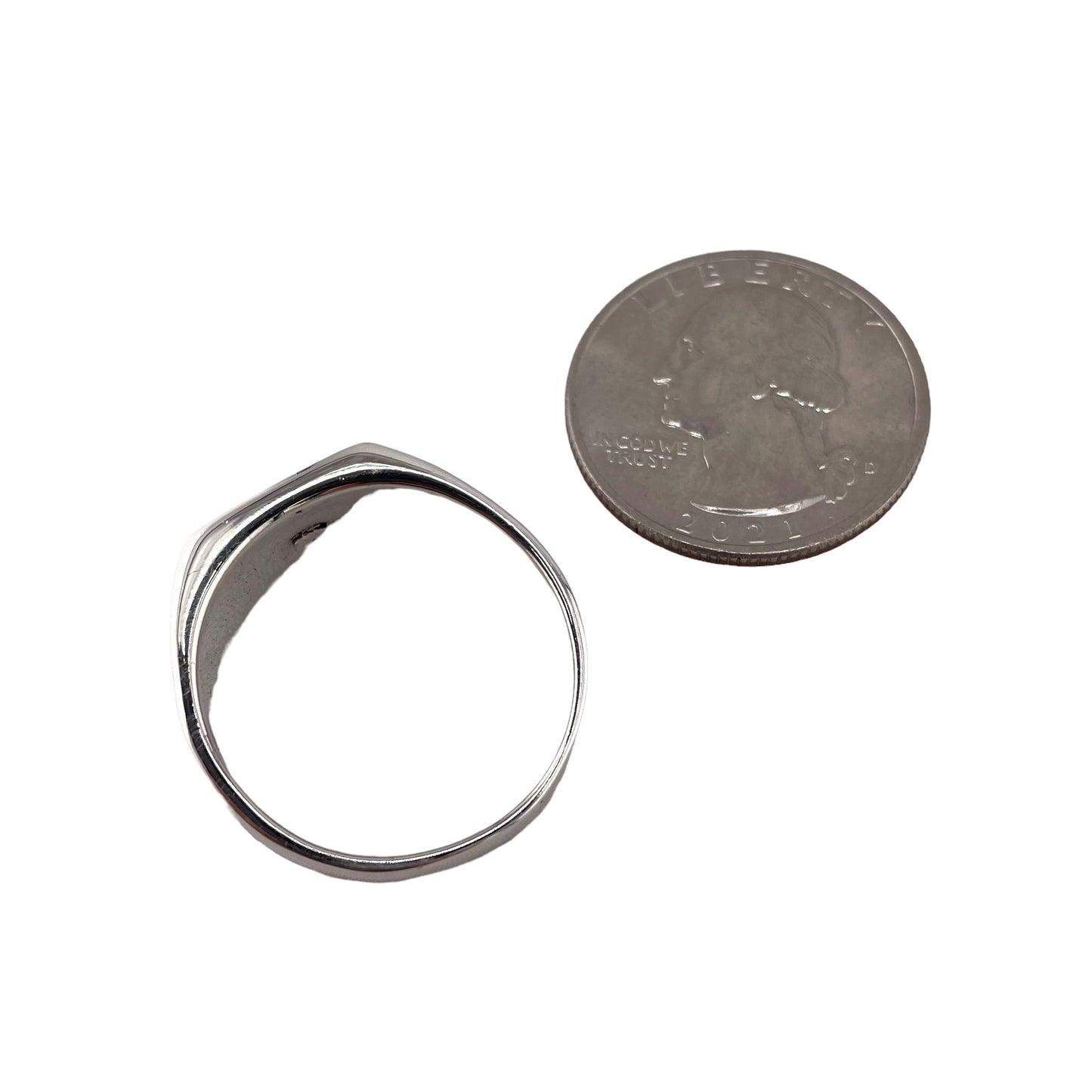 Black Onyx Rectangle Stone Thunderbird Mens Ring Sterling Silver