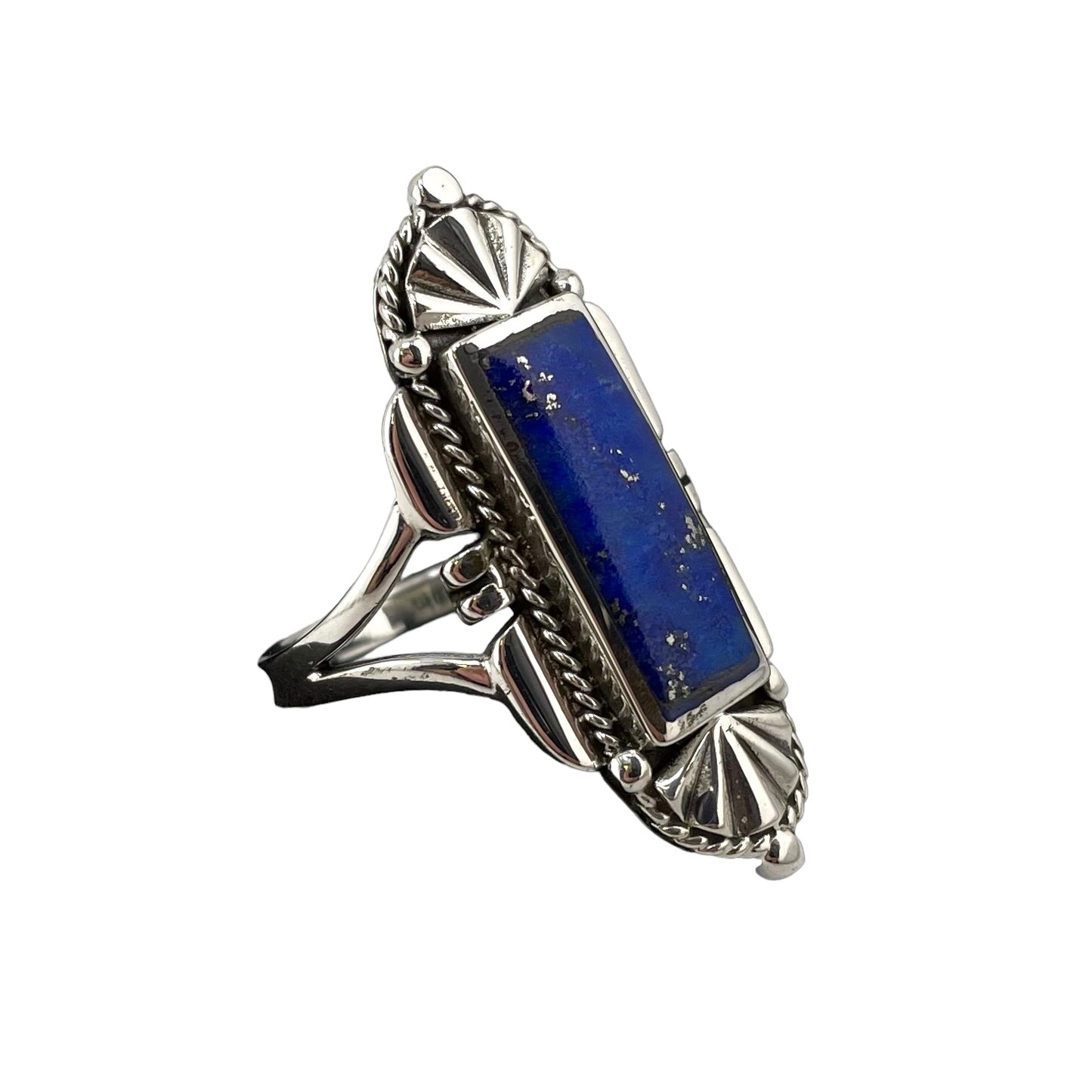Lapis Stone Ring Sterling Silver