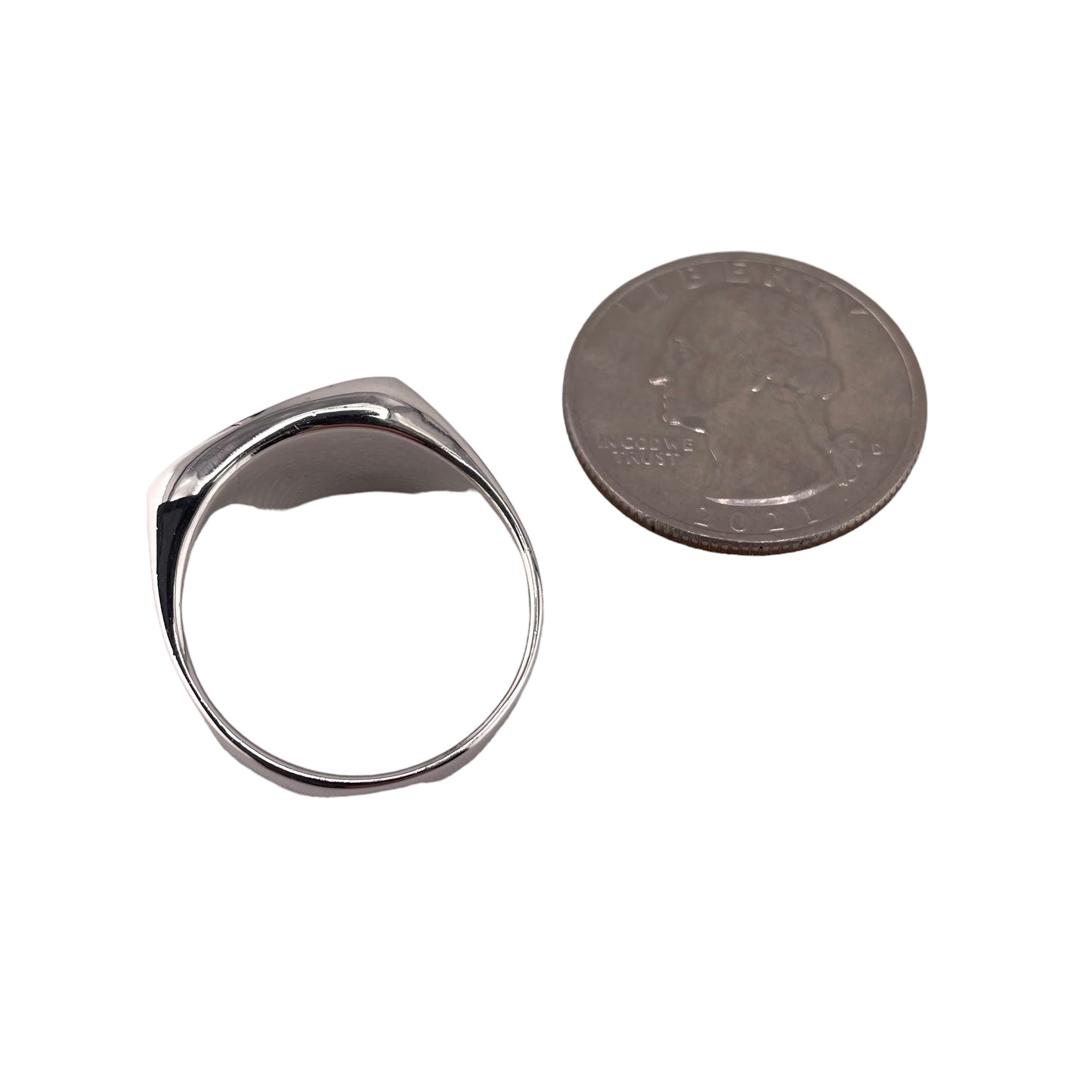 Tiger Eye Rectangle Stone Ring Sterling Silver