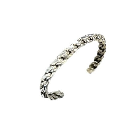 Elaine Tahe Sterling Silver Navajo Chain Style Baby Bracelet