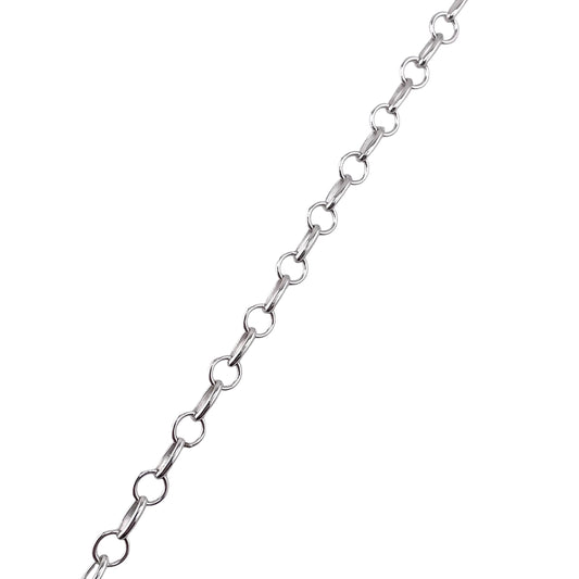 Sterling Silver Dot Dash Bulk Chain 5 Foot Pack