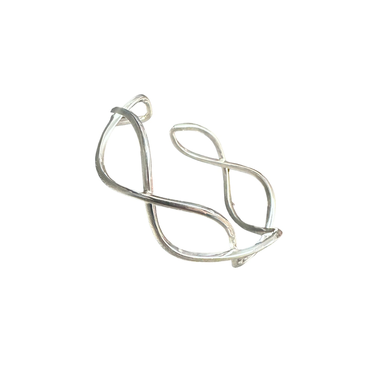 Looped Cuff Bracelet 5/8" Wide Sterling Silver