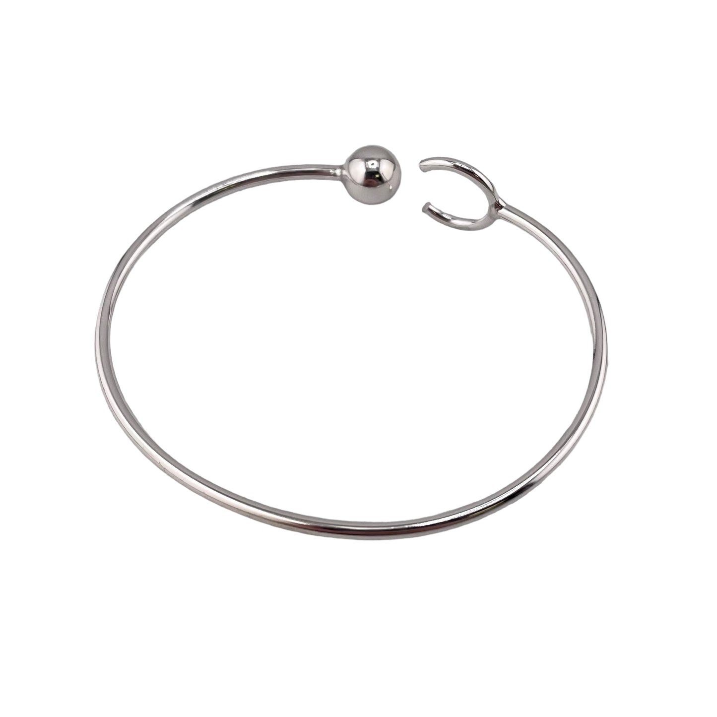 Bead Cuff Bracelet Sterling Silver