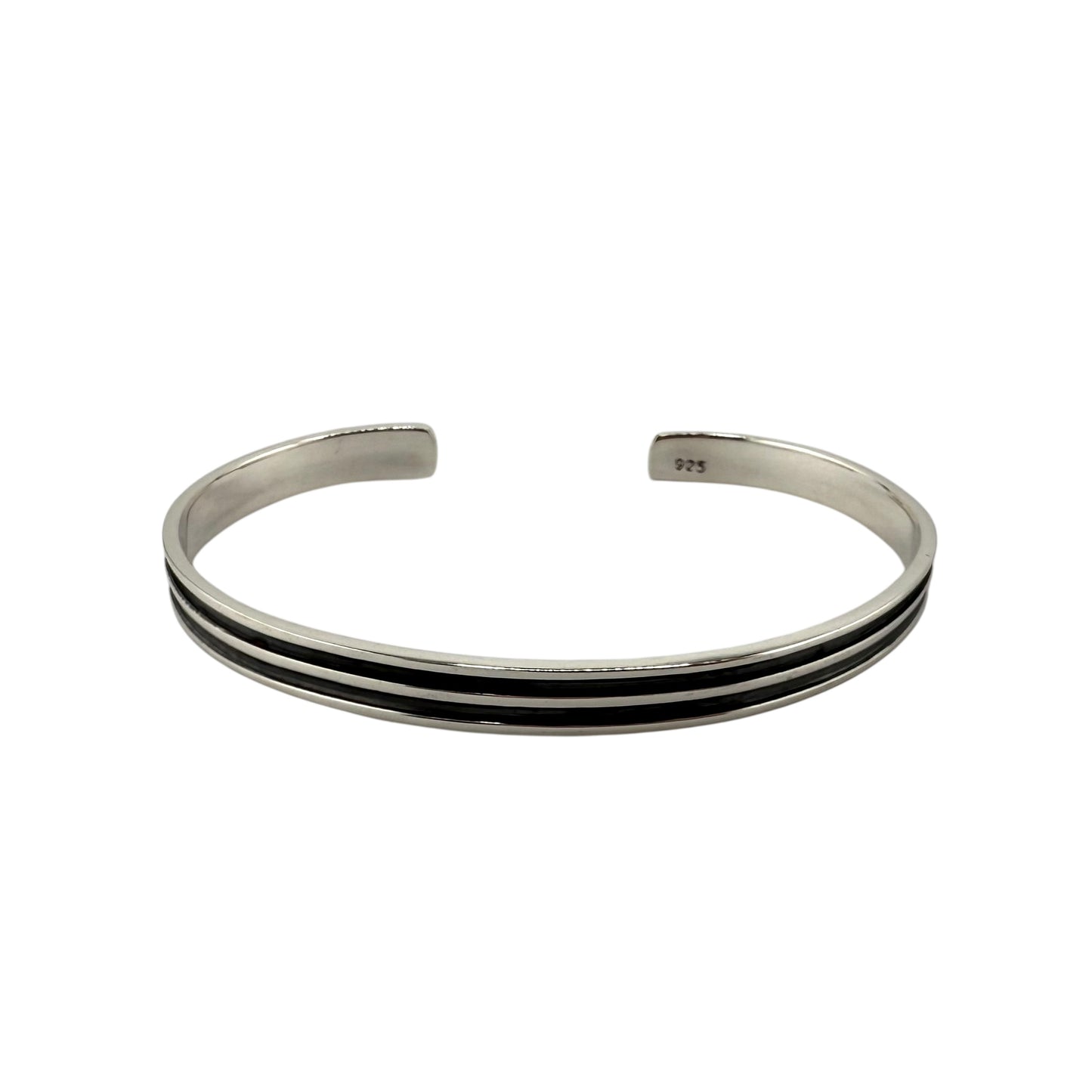Multi Row Cuff Bracelet Sterling Silver