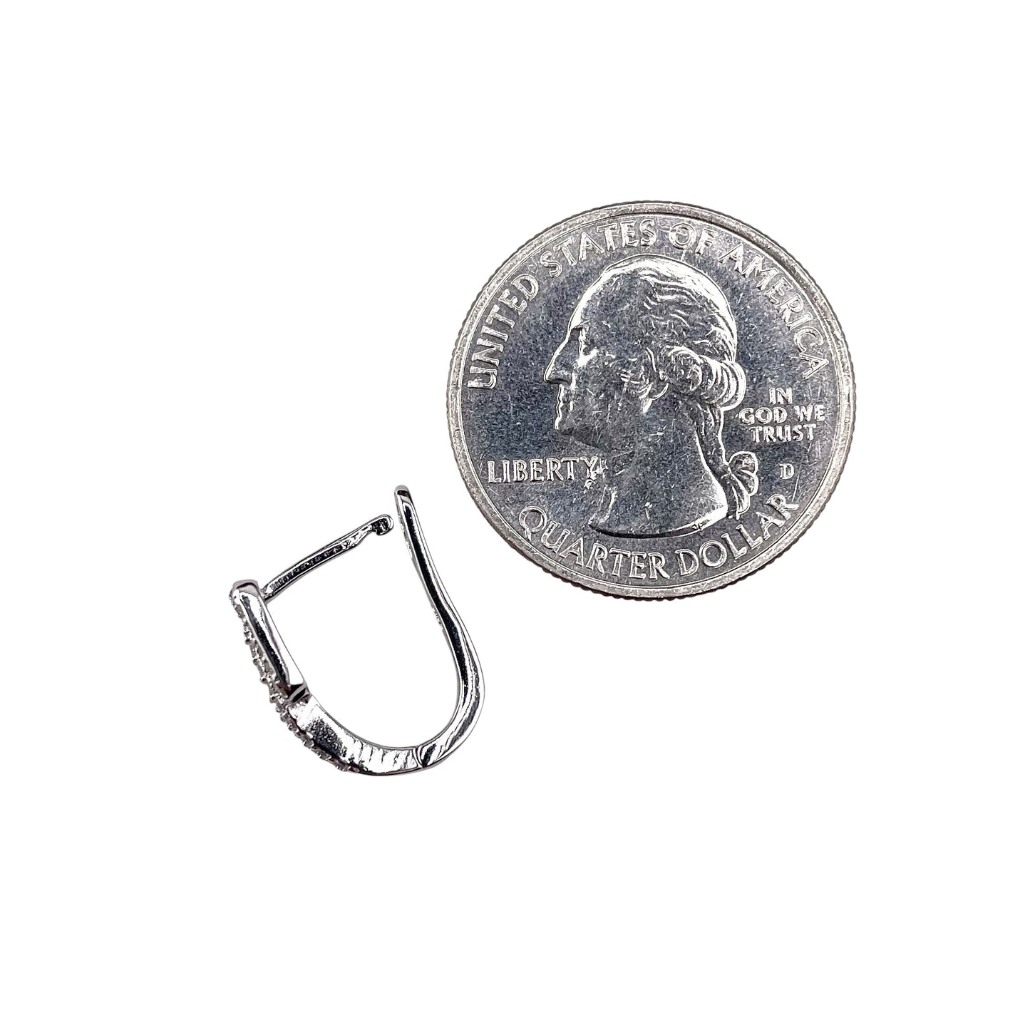 CZ Stud Earrings Sterling Silver
