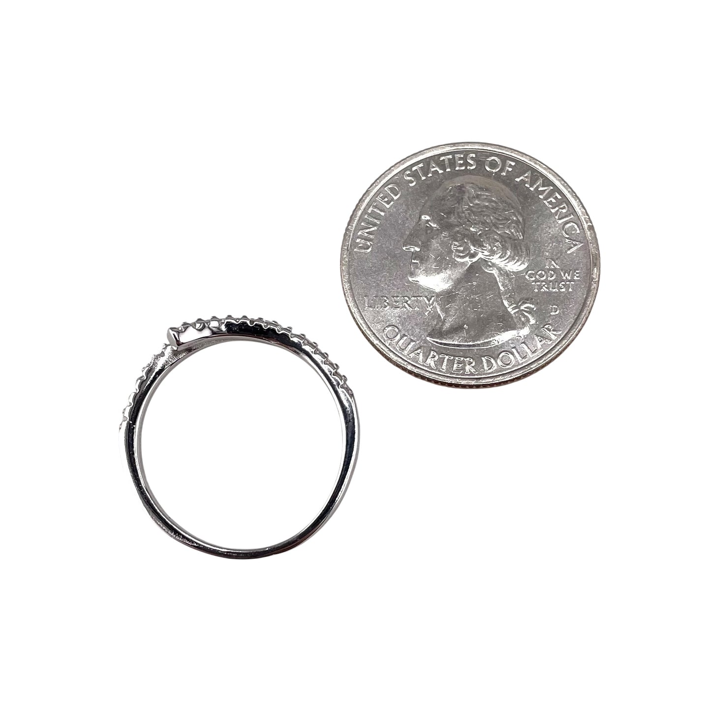 CZ Wrap Row Ring Sterling Silver