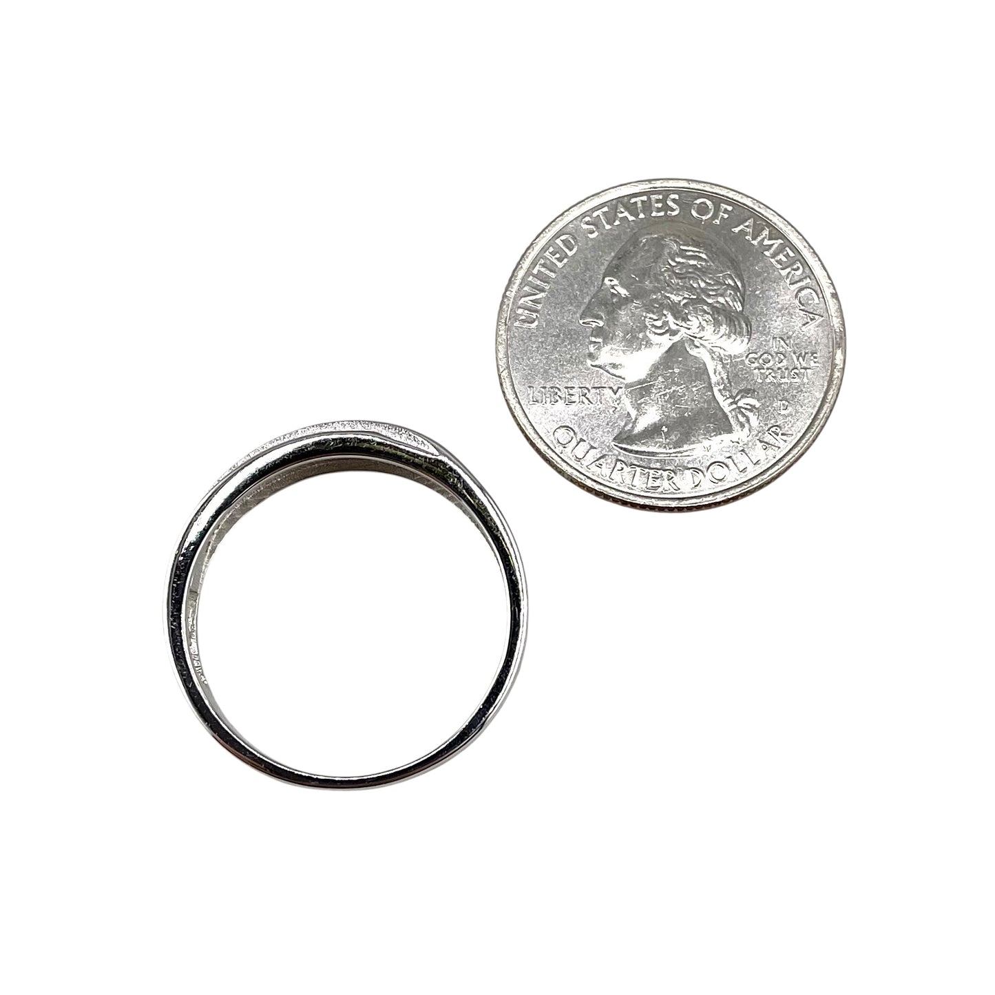 CZ Curve Row Ring Sterling Silver