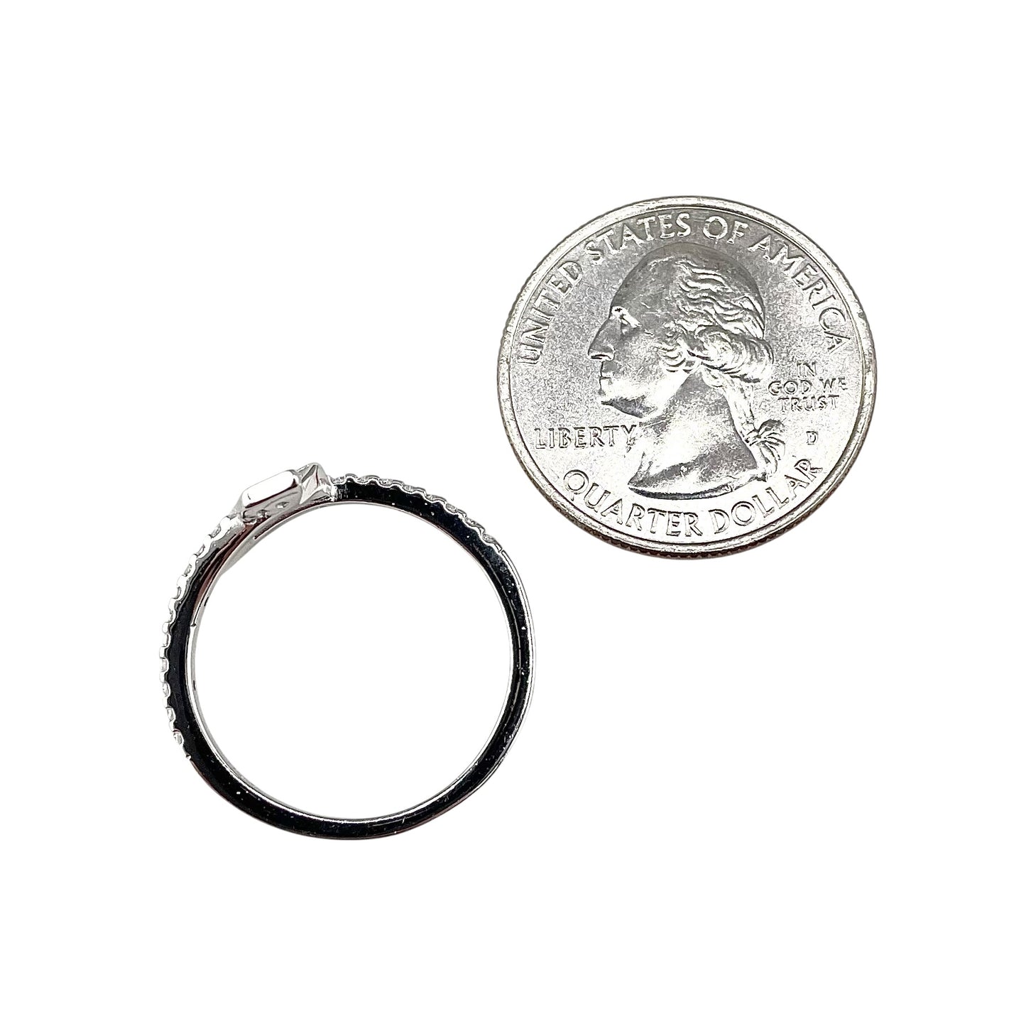 CZ Arrow Wrap Ring Sterling Silver