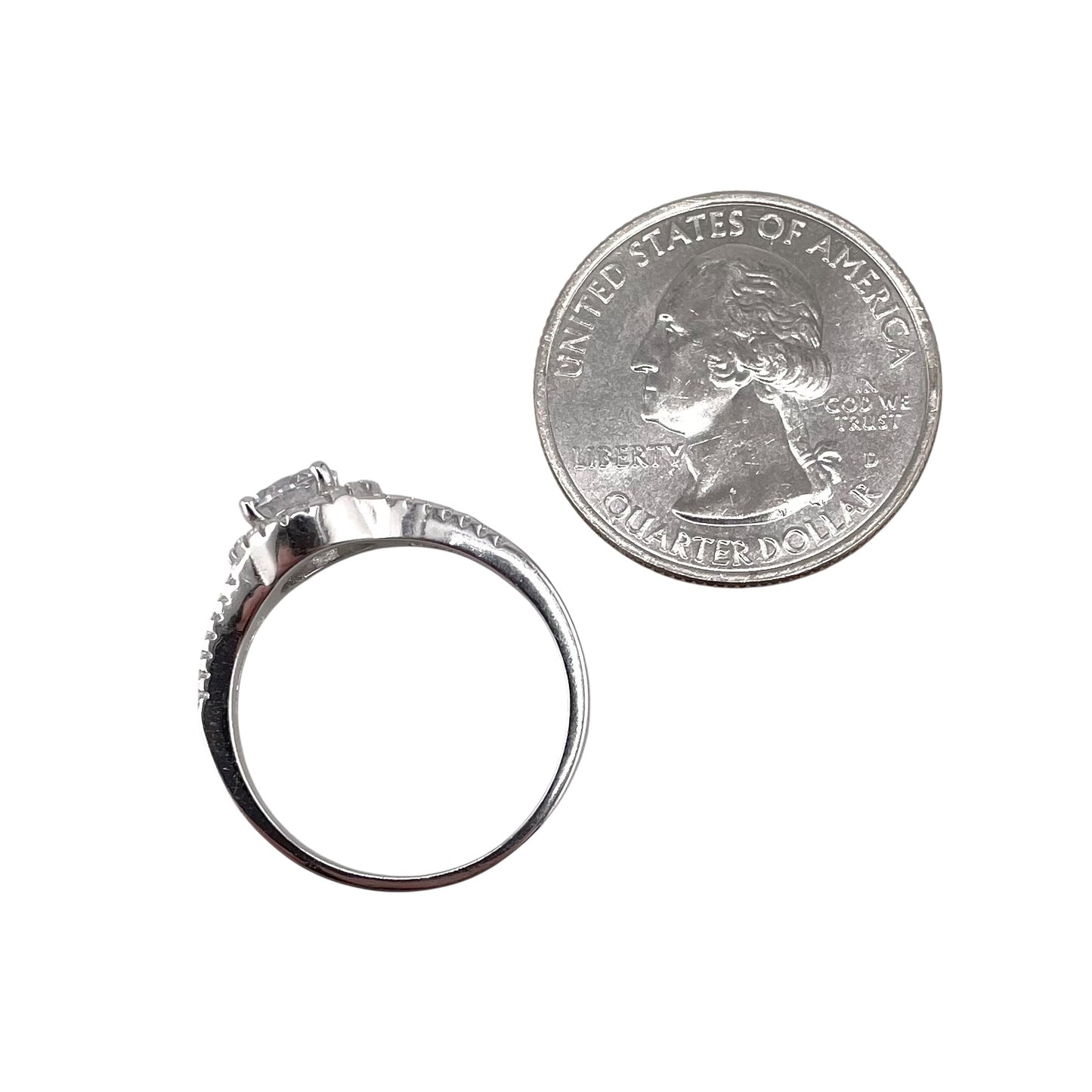 CZ Circle Ring Sterling Silver