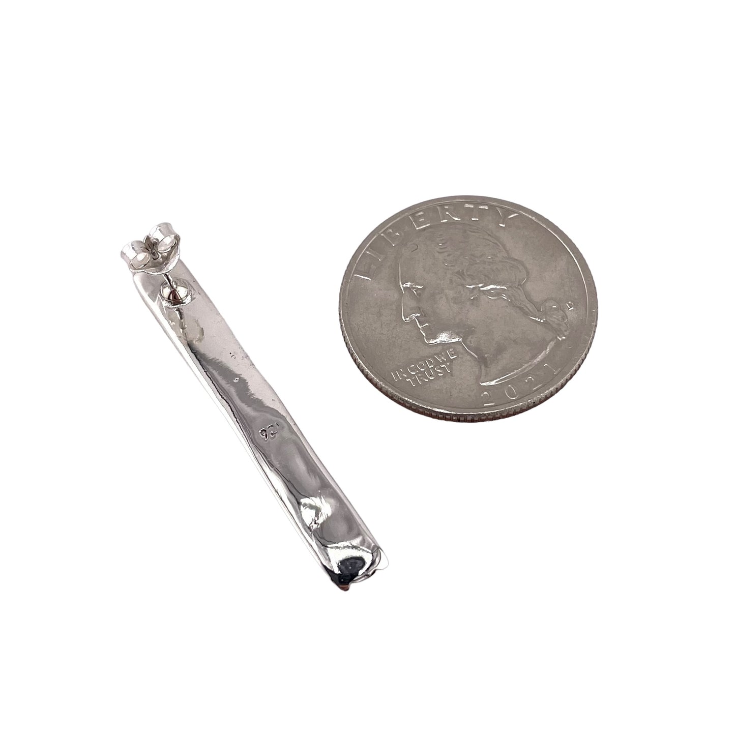 Sterling Silver Ball Dot Bead Stick Post Earrings