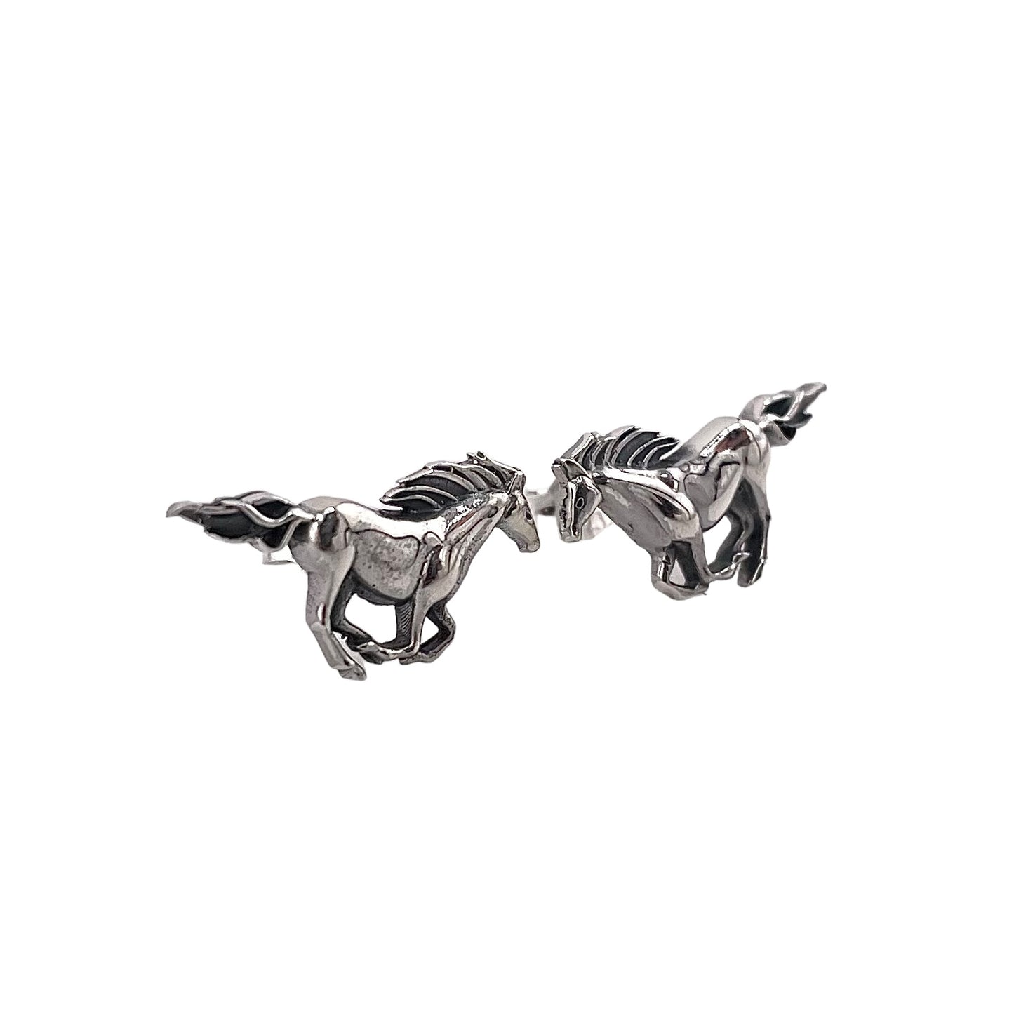 Horse Post Earrings Sterling Silver