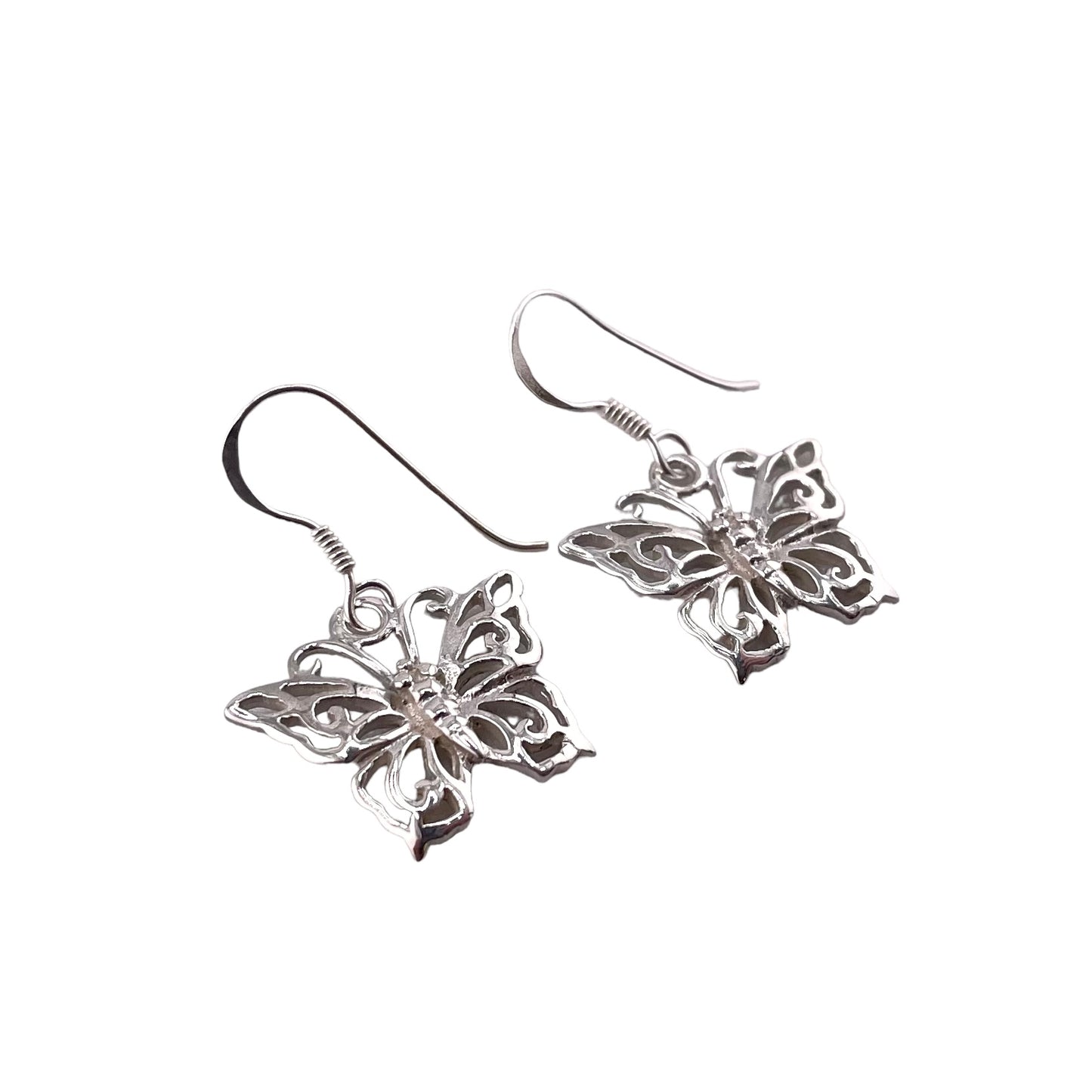 Butterfly Earrings Sterling Silver