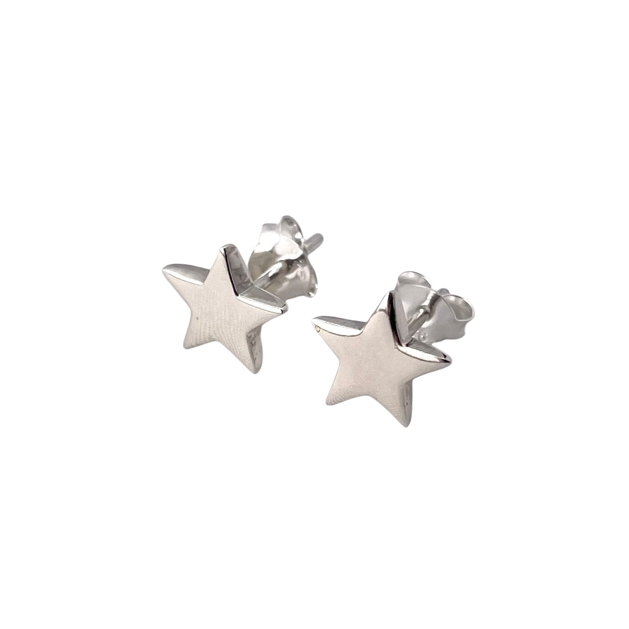 Star Post Earrings Sterling Silver