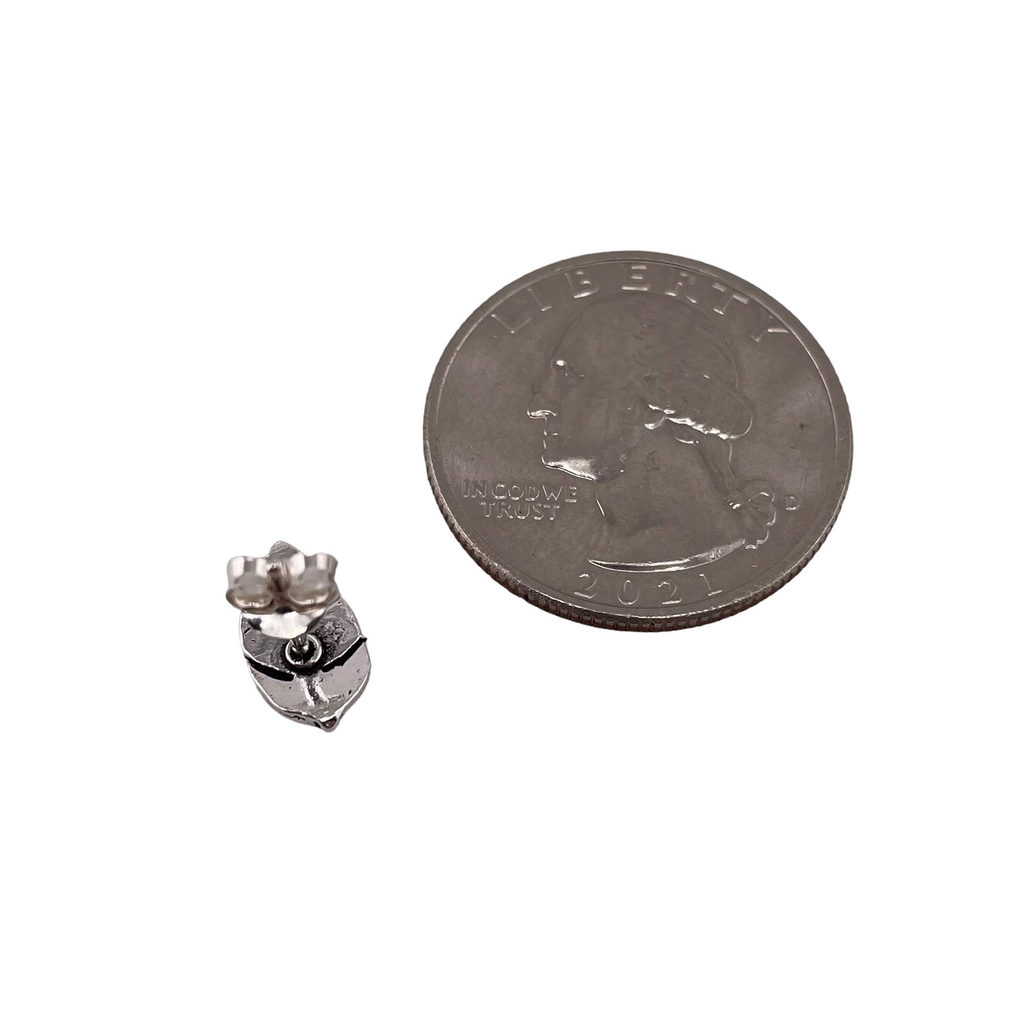 Feather Post Earrings Sterling Silver