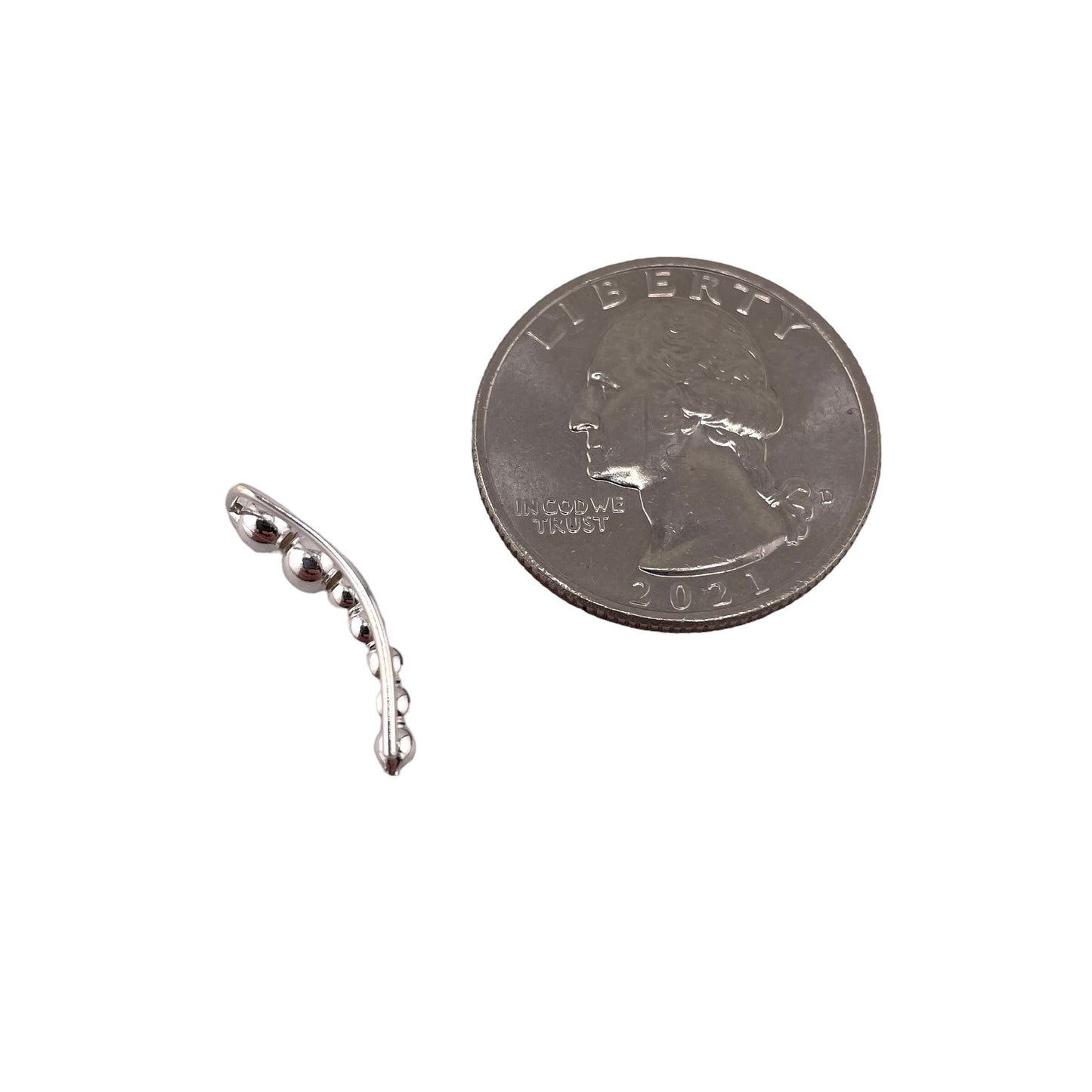 Bead Crawler Earrings Sterling Silver