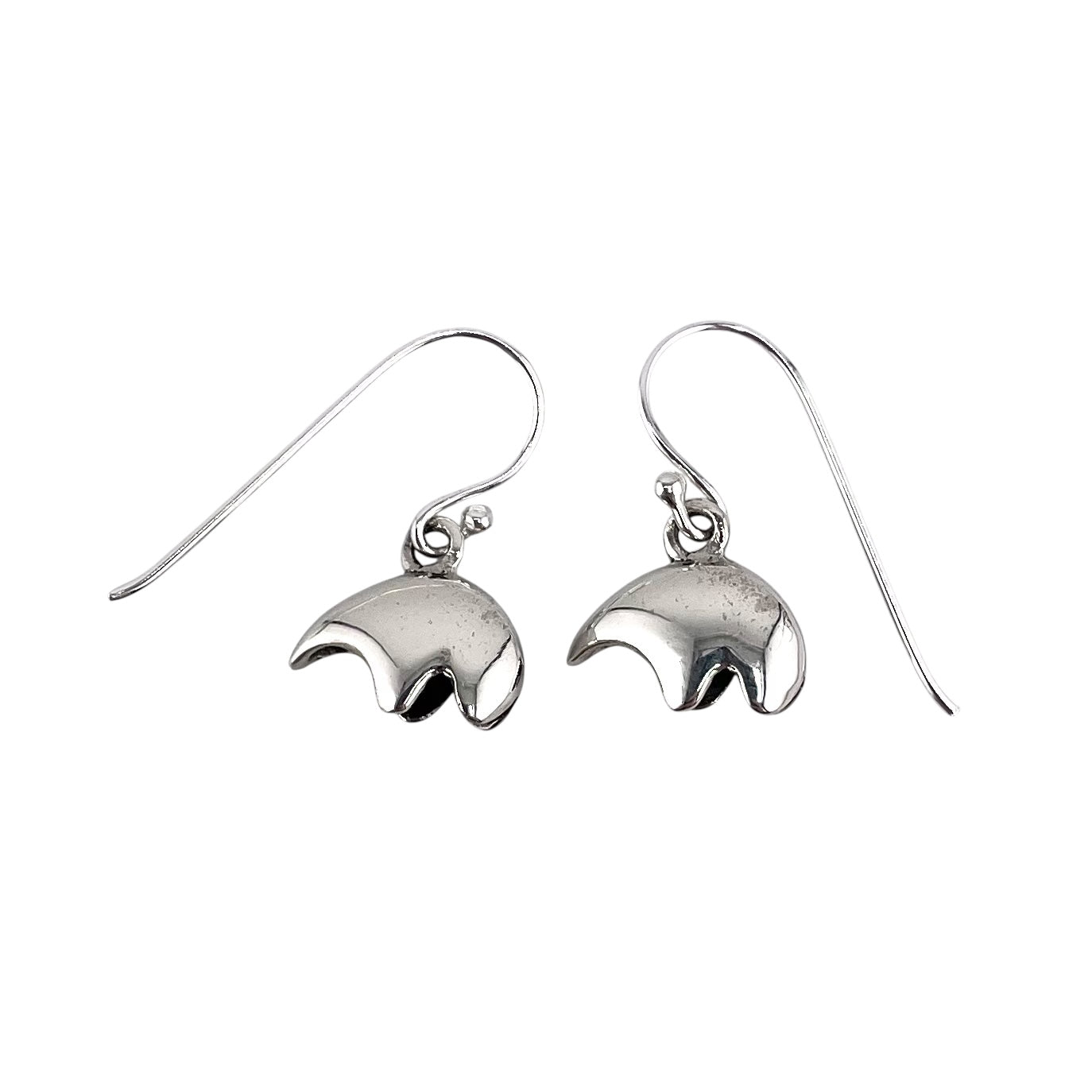 Southwest Bear Dangle Earrings Sterling Silver