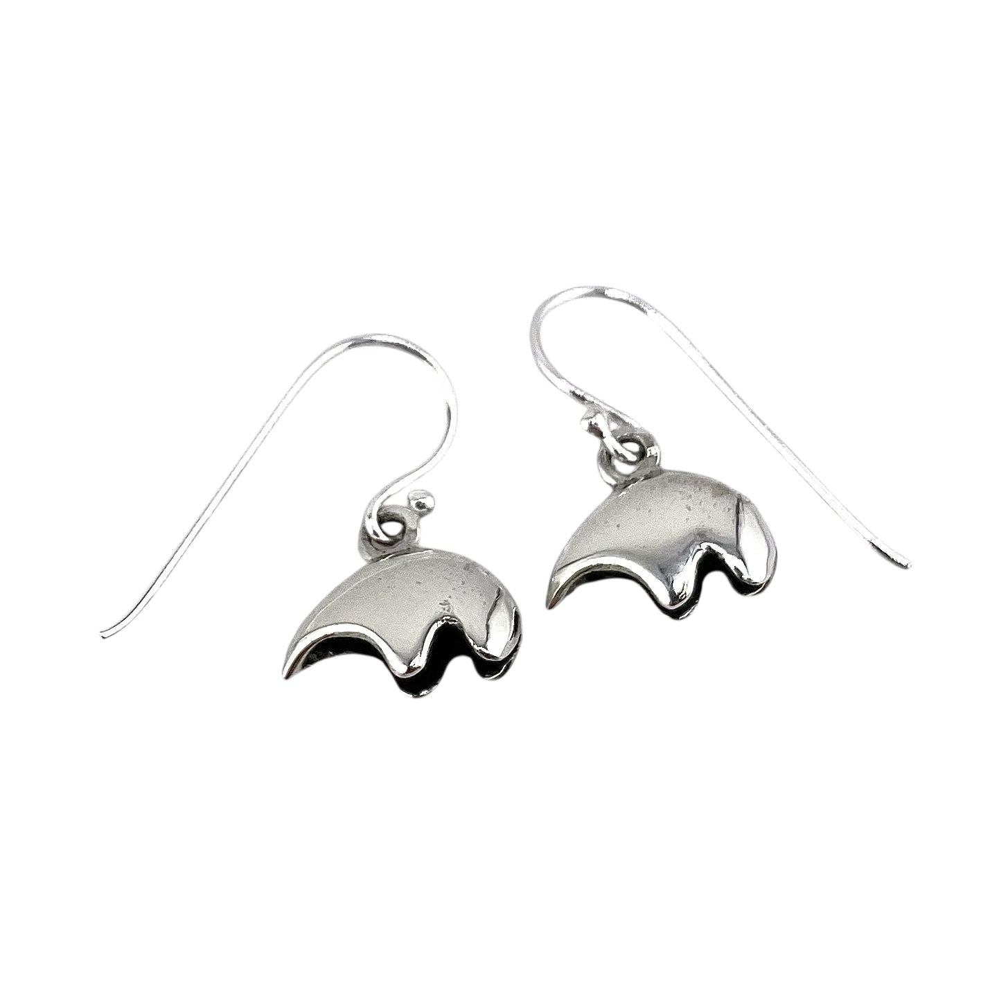Southwest Bear Dangle Earrings Sterling Silver