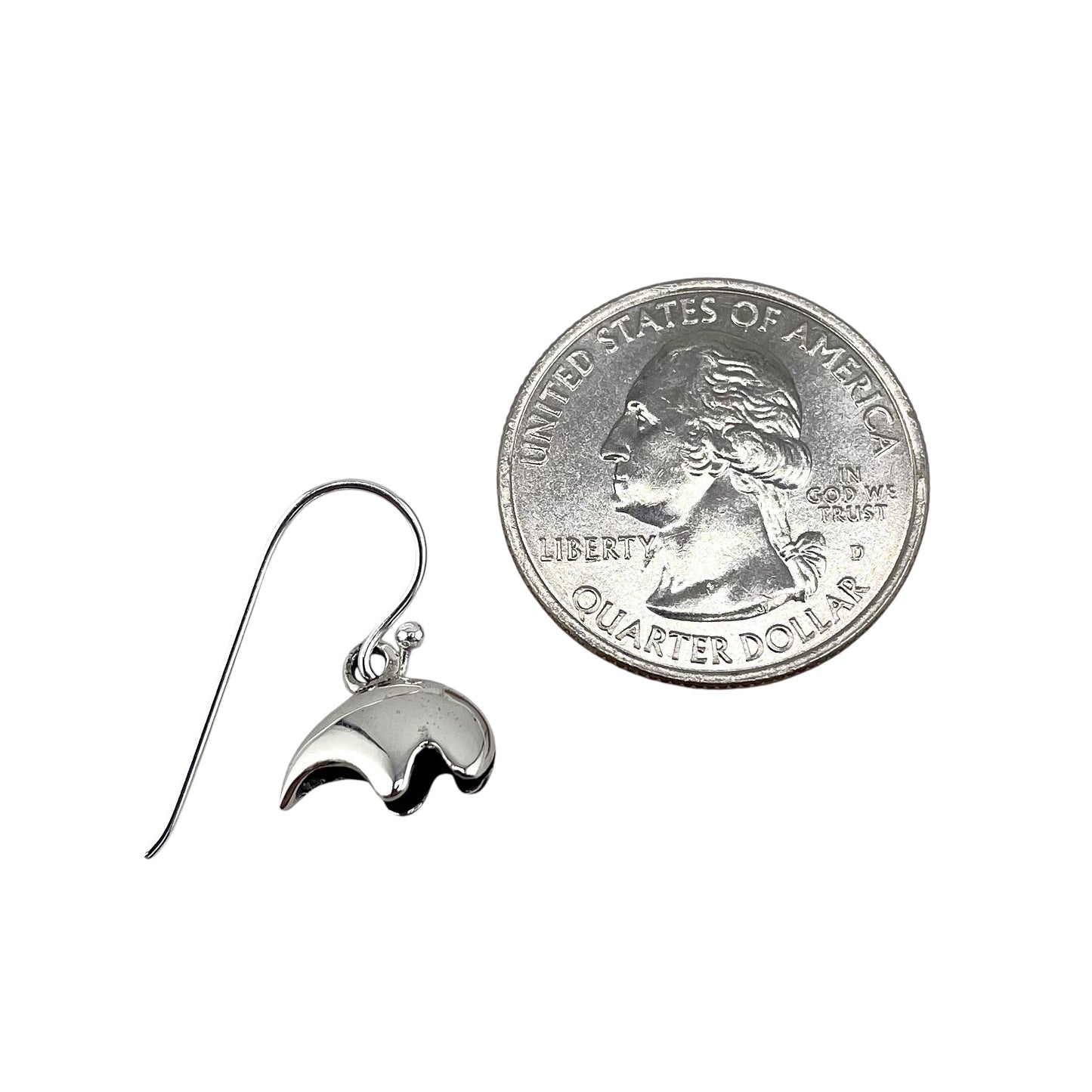 Southwest Bear Dangle Earrings Sterling Silver