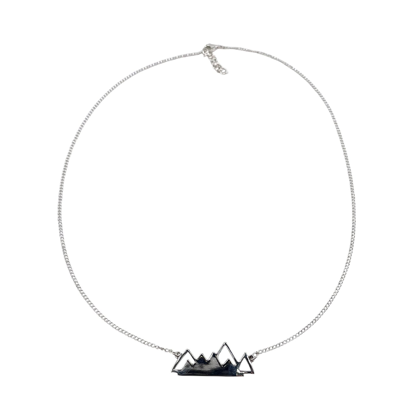 Mountain Chain 18" Necklace Sterling Silver