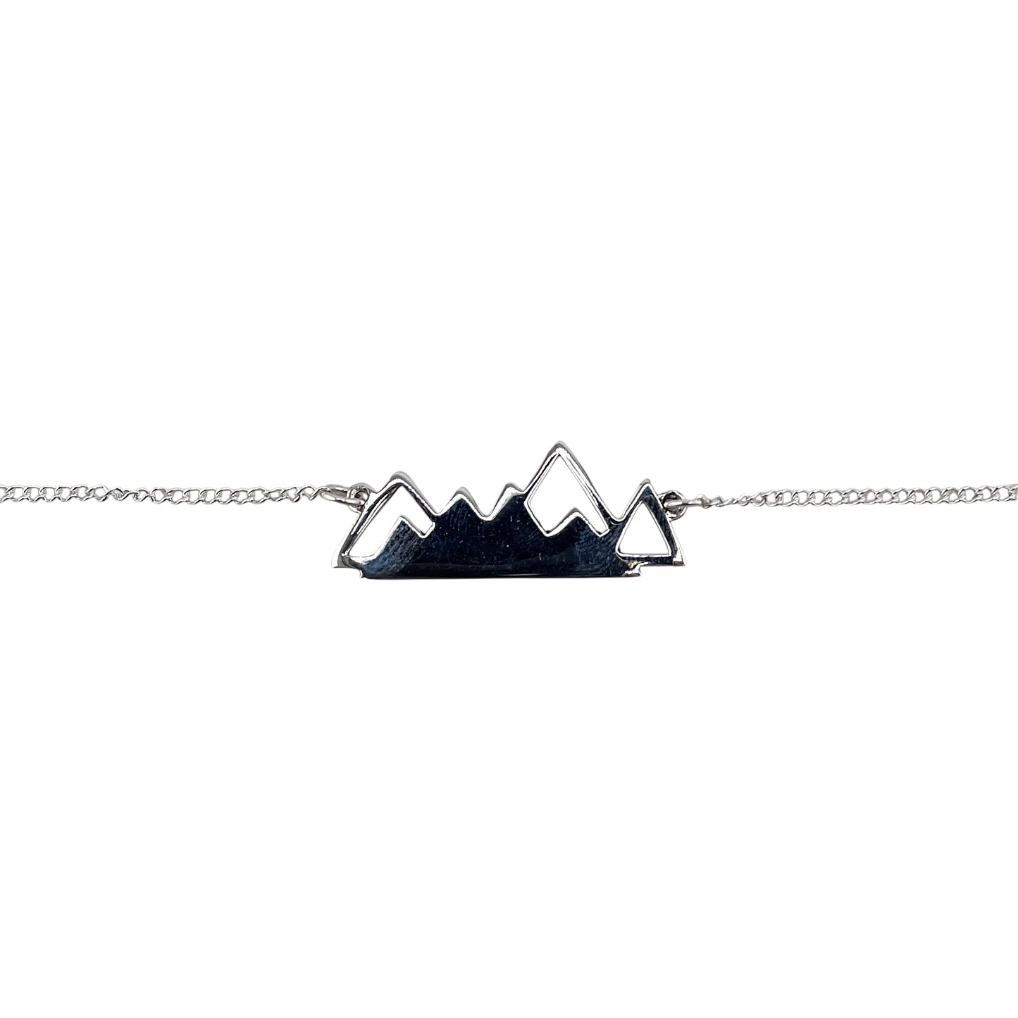 Mountain Chain 18" Necklace Sterling Silver