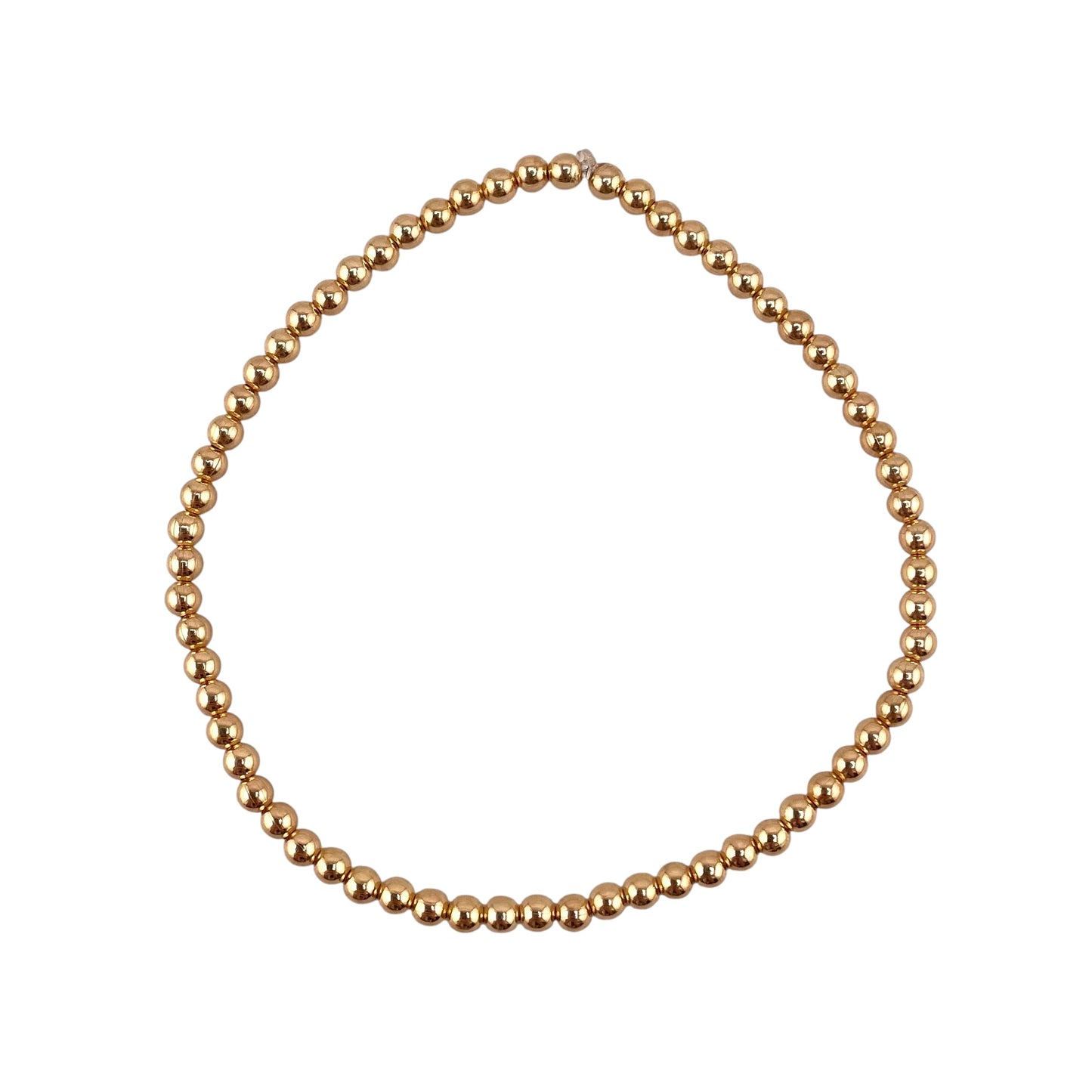 Desert Pearl 12K Gold Filled Bead Stretch Bracelet