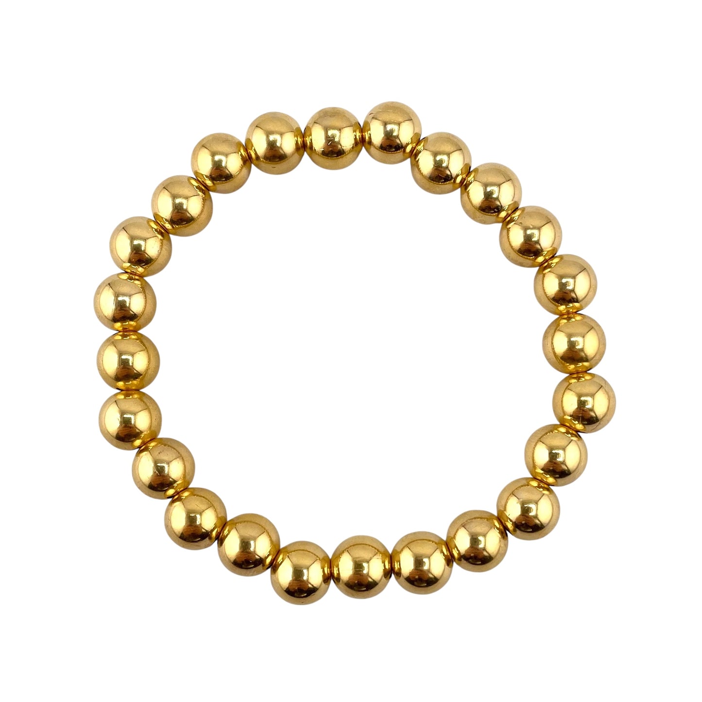 Desert Pearl 12K Gold Filled Bead Stretch Bracelet