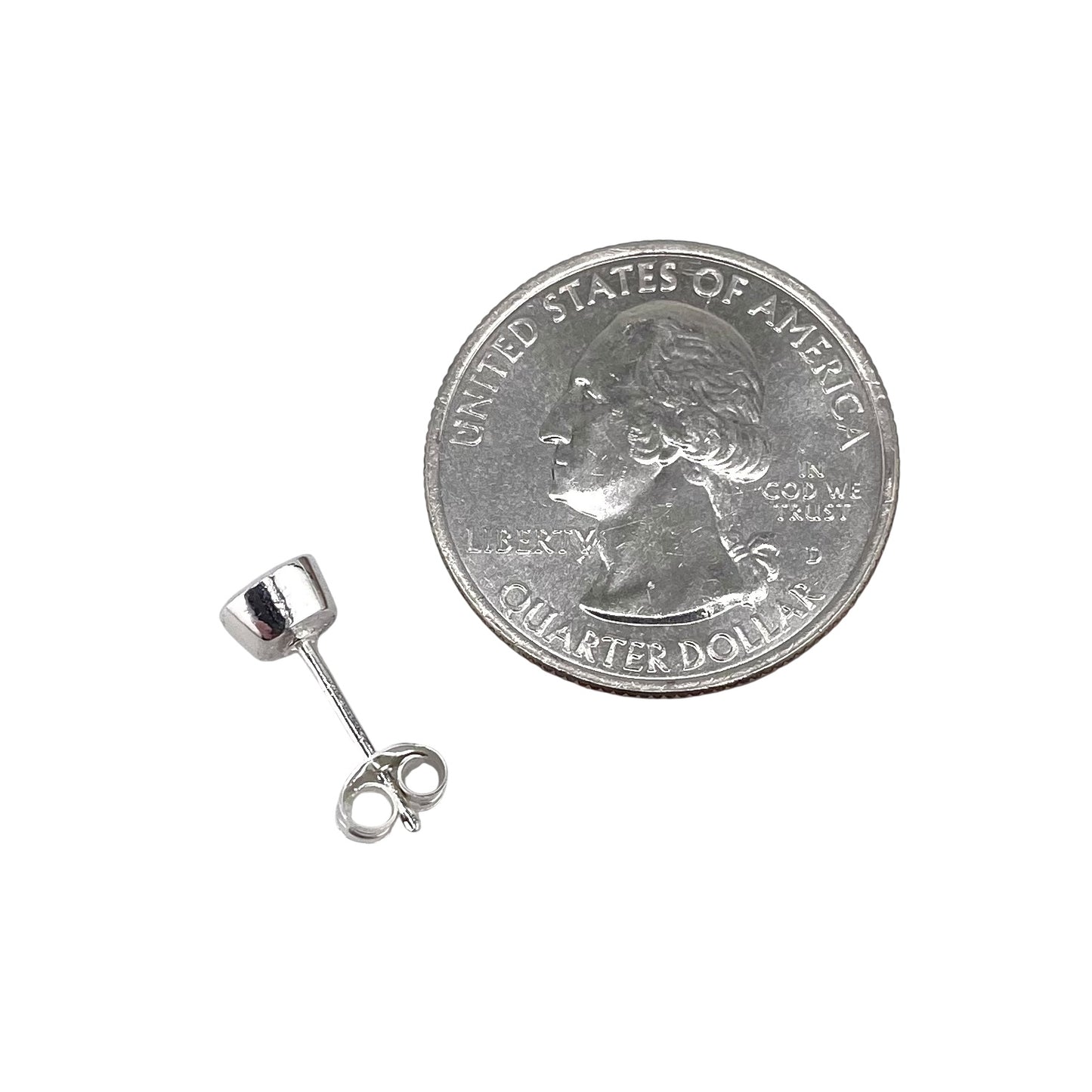Pink Lab Opal 6mm Round Stud Earrings Sterling Silver