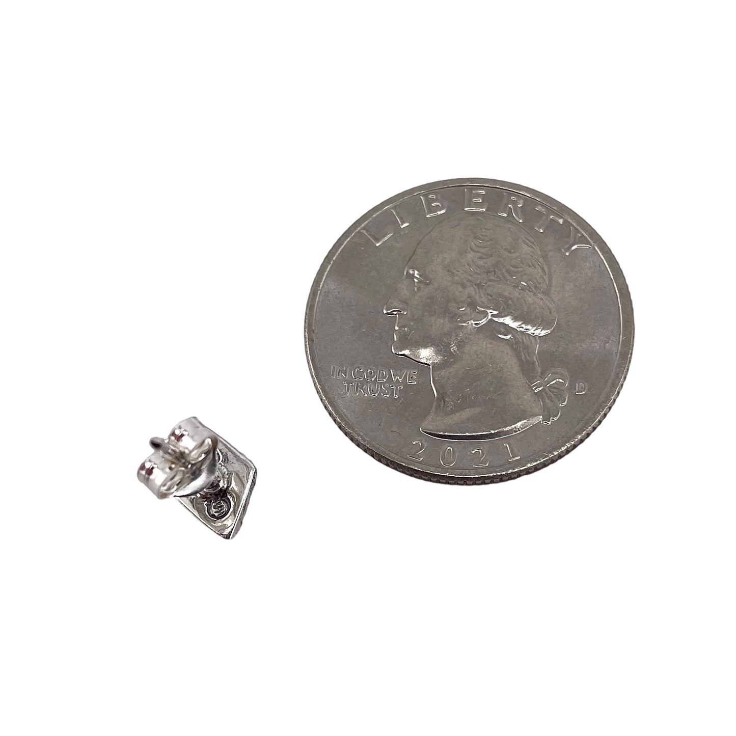 Blue Lab Opal 9mm Roped Diamond Stud Earrings Sterling Silver