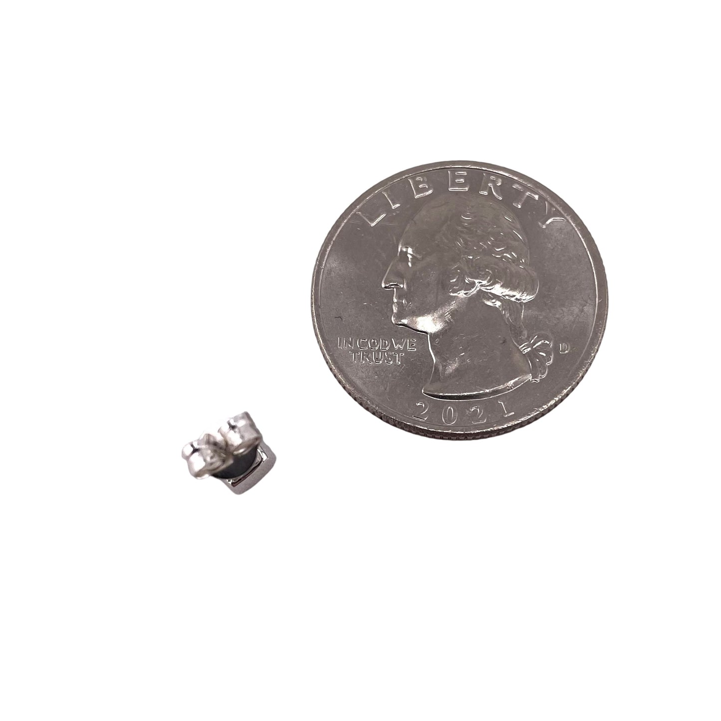 Pink Lab Opal 5mm Square Stud Earrings Sterling Silver