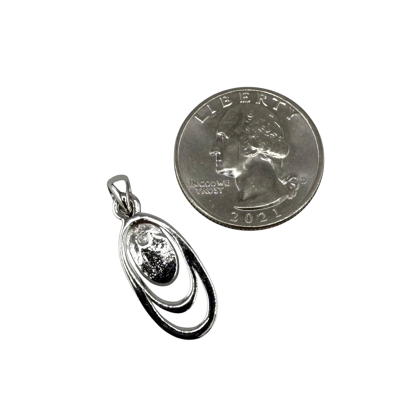 Pink Lab Opal Oval Pendant Sterling Silver