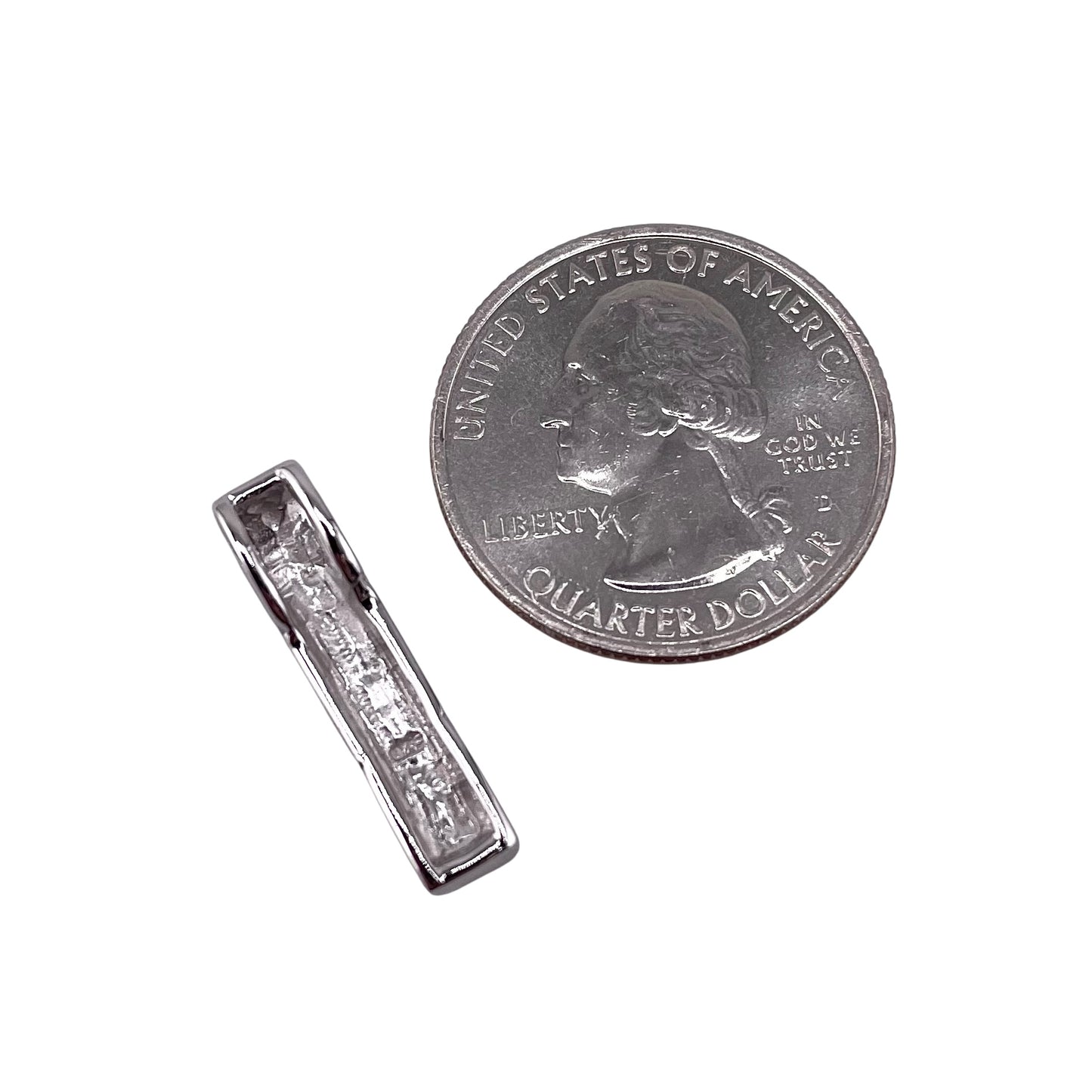 Pink Lab Opal Hidden Bail Stacked Rectangle Pendant Sterling Silver