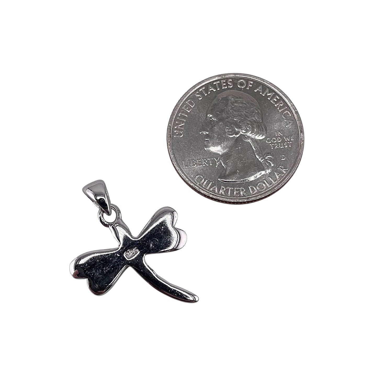 Blue Lab Opal Dragonfly Pendant Sterling Silver