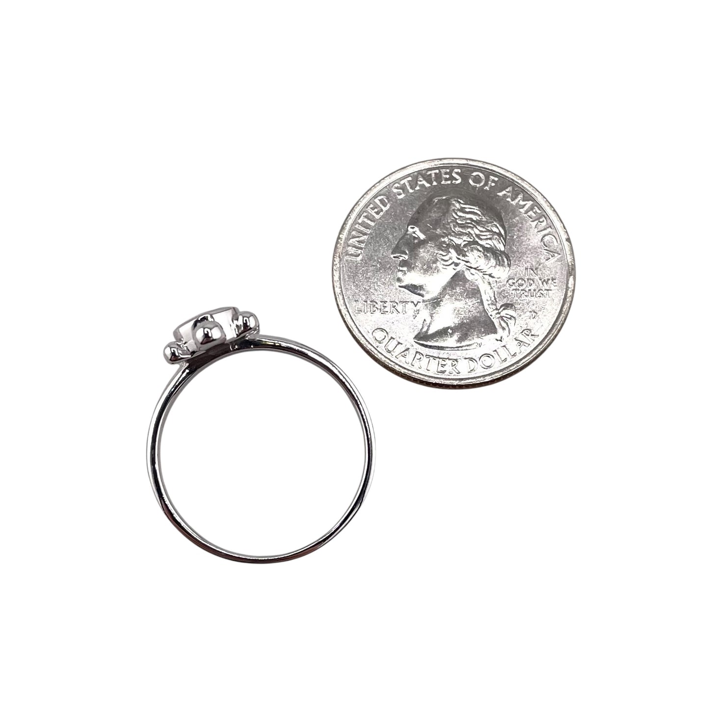 Pink Lab Opal Turtle Ring Sterling Silver