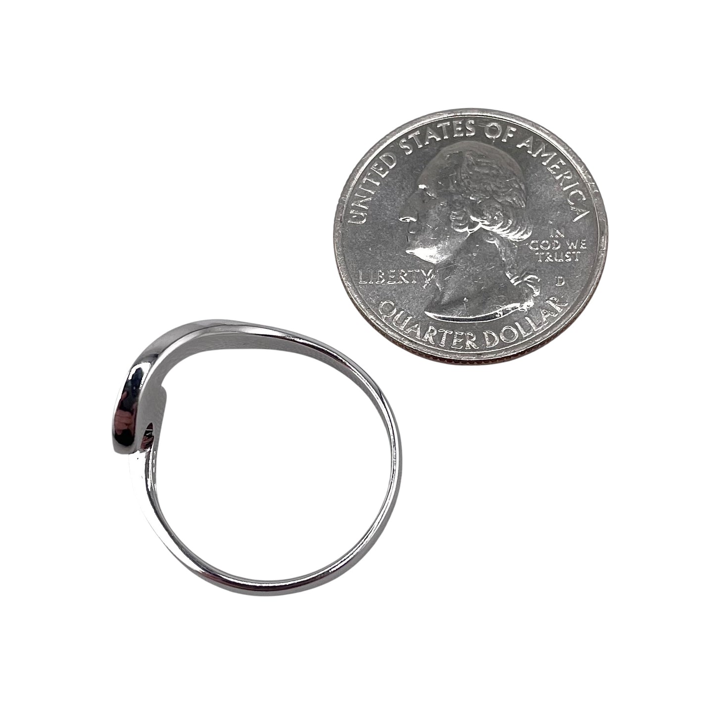Blue Lab Opal Wave Ring Sterling Silver