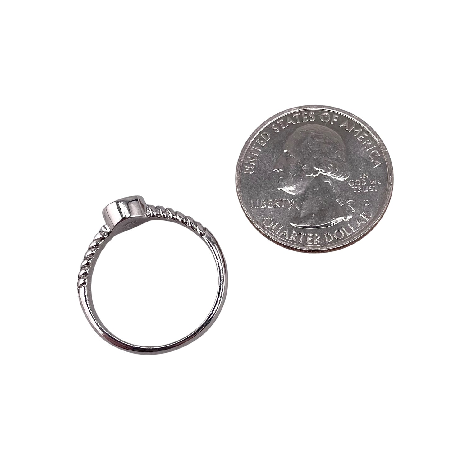 Pink Lab Opal Circle Round Ring Sterling Silver