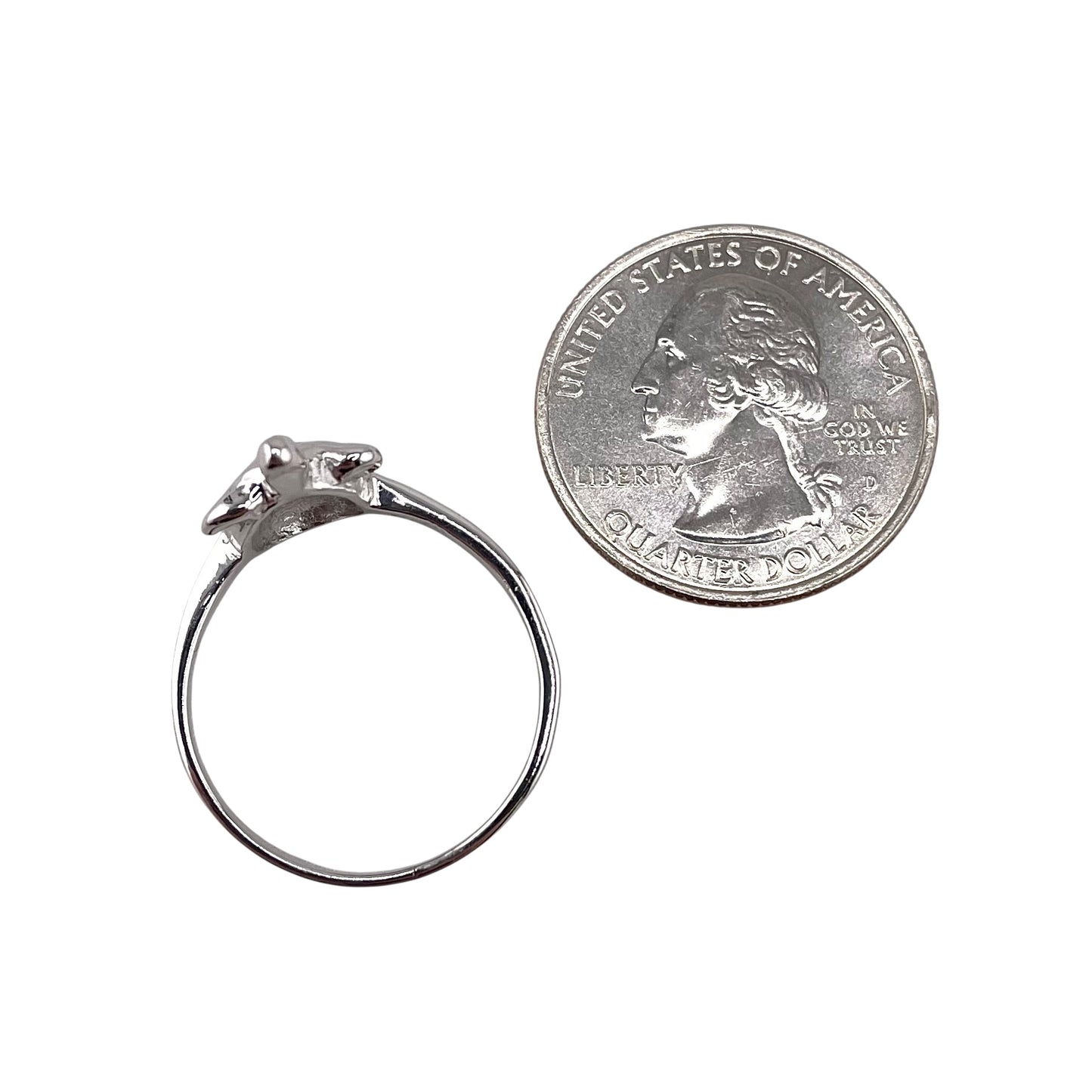 White Lab Opal Turtle Ring Sterling Silver