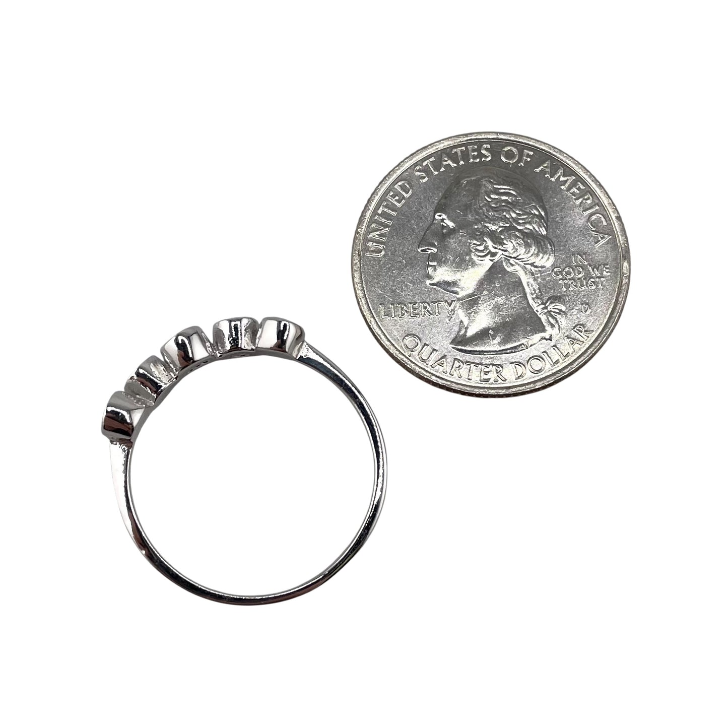 Blue Lab Opal Stacked Oval Ring Sterling Silver