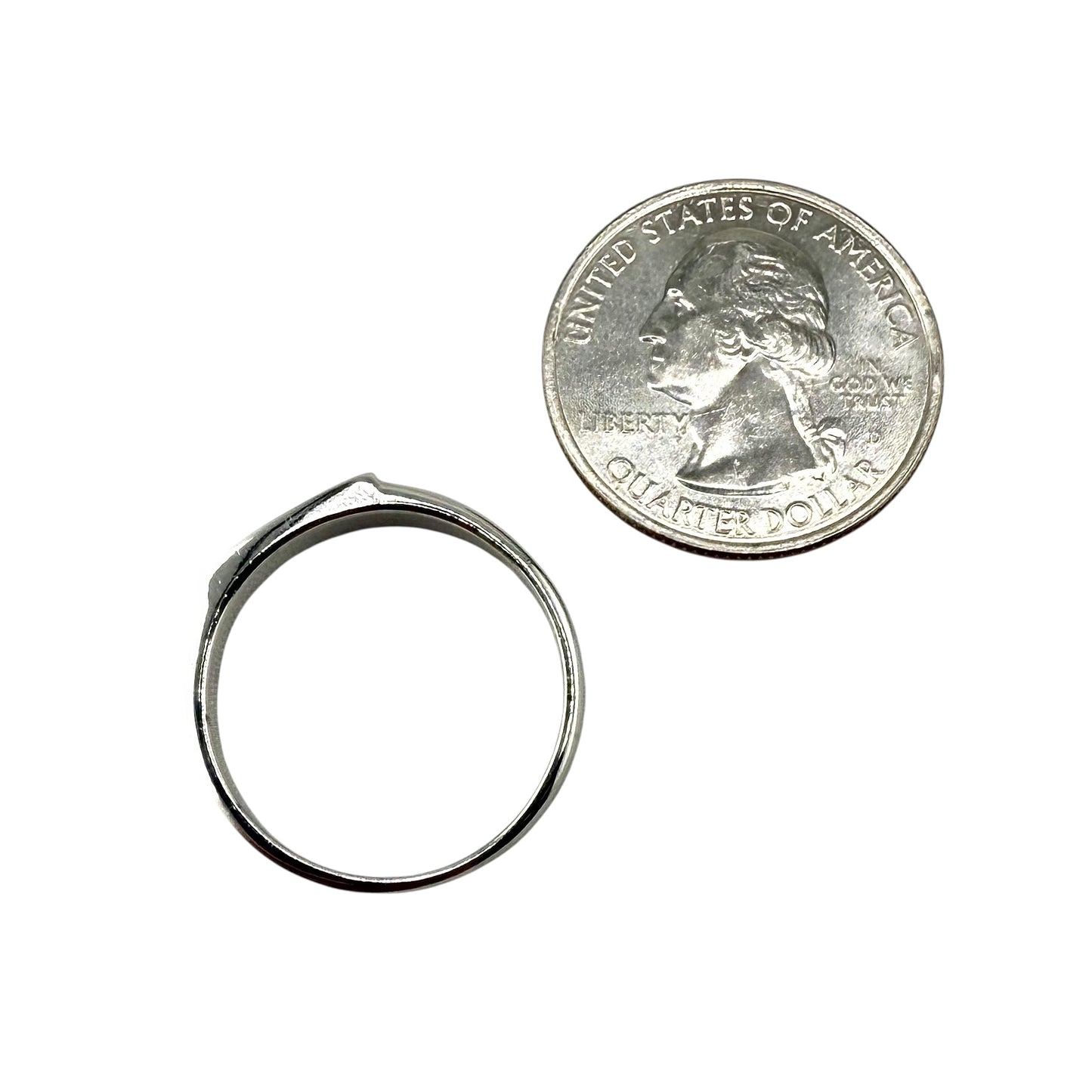 White Lab Opal Slanted Bar Ring Sterling Silver