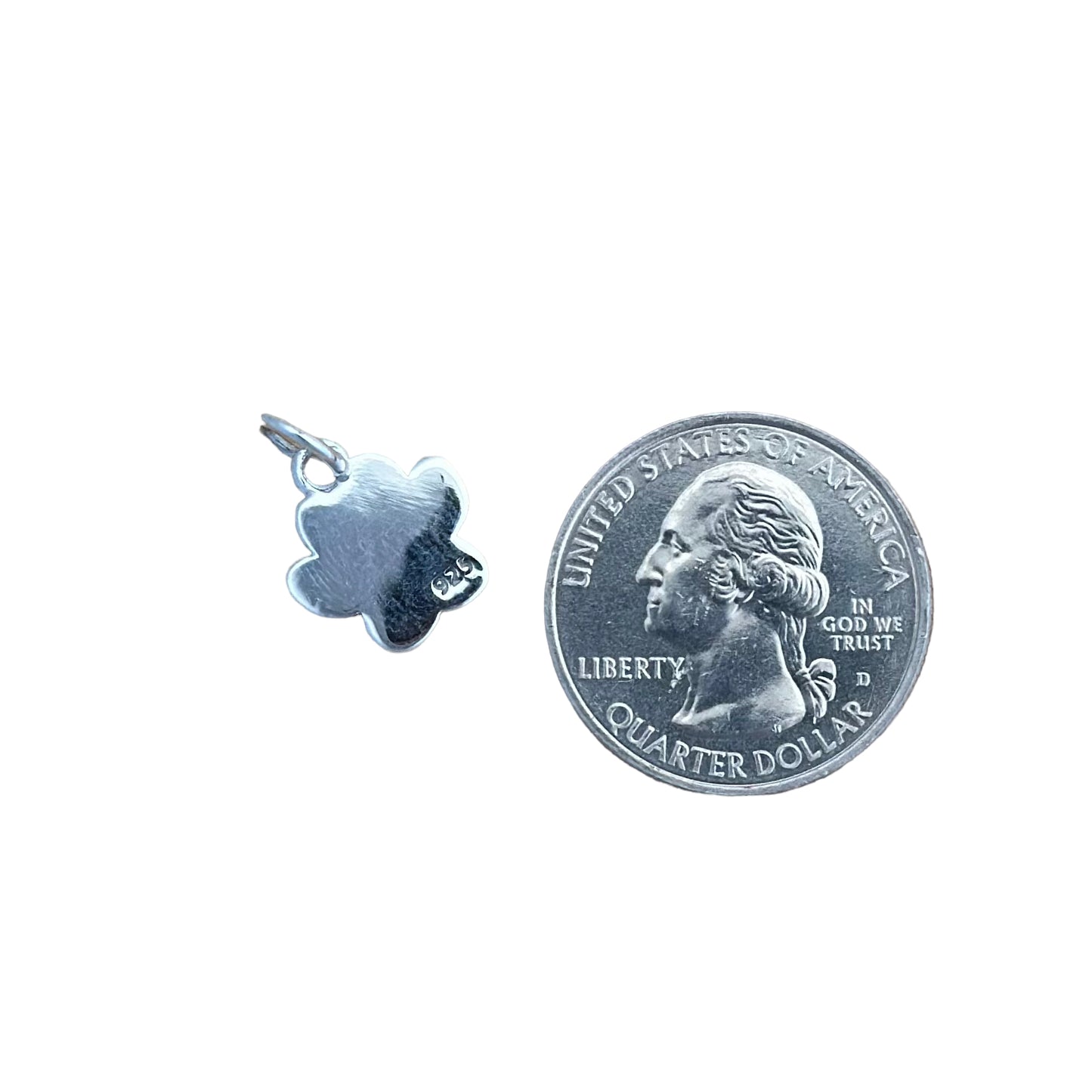 Dog Paw Pendant Sterling Silver