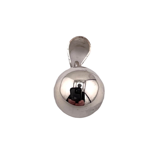 Bead Ball Pendant Sterling Silver