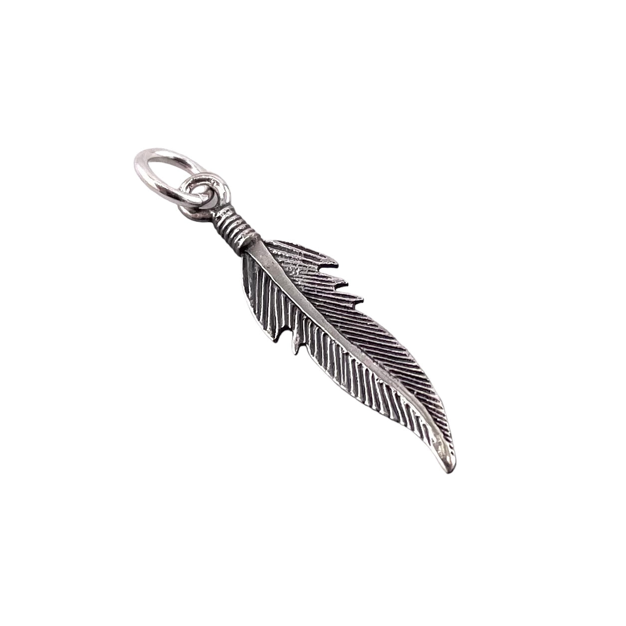 Feather Pendant Sterling Silver