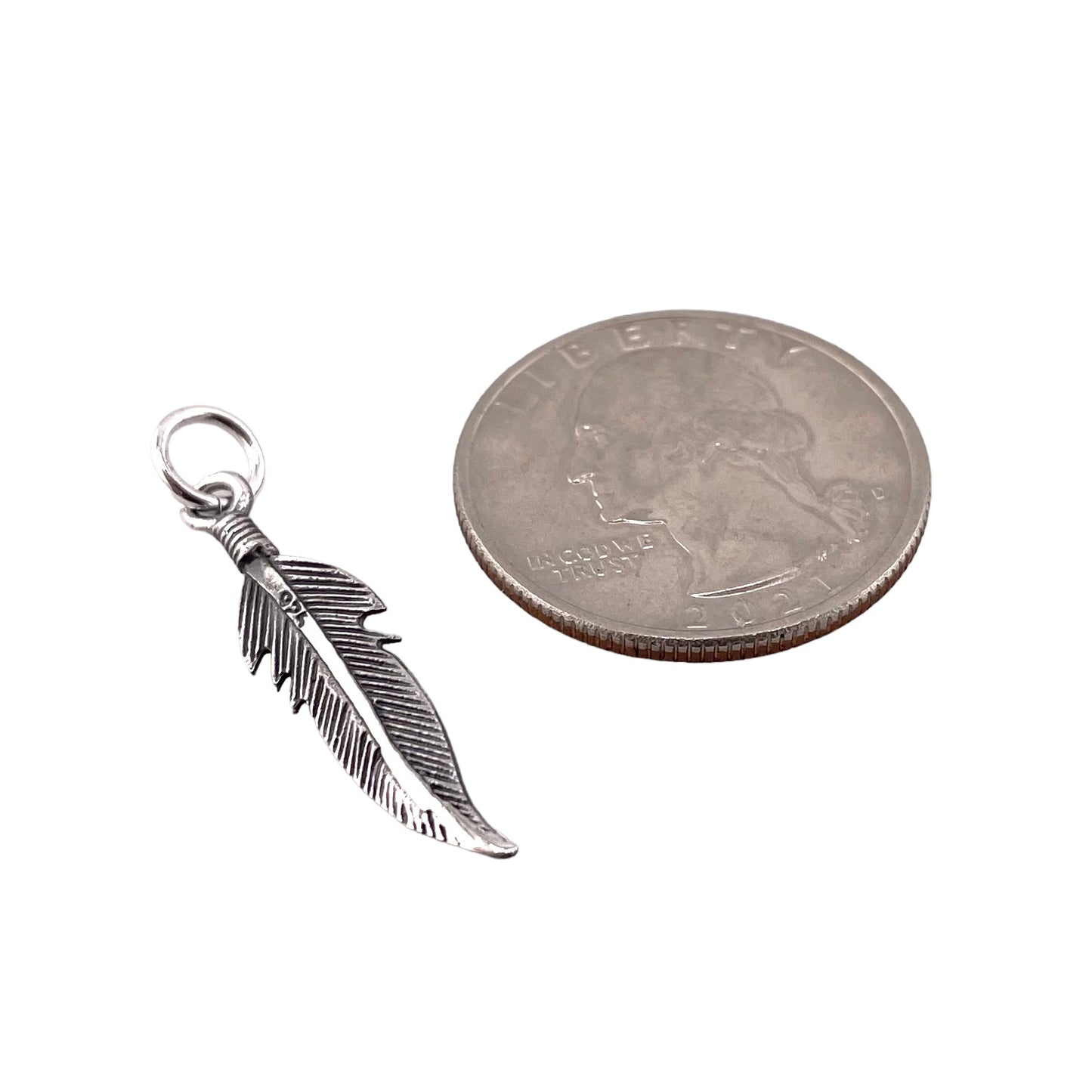 Feather Pendant Sterling Silver