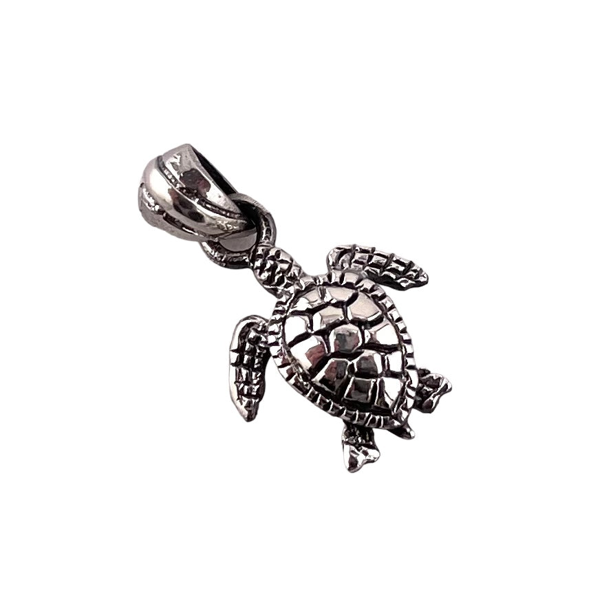 Turtle Pendant Sterling Silver