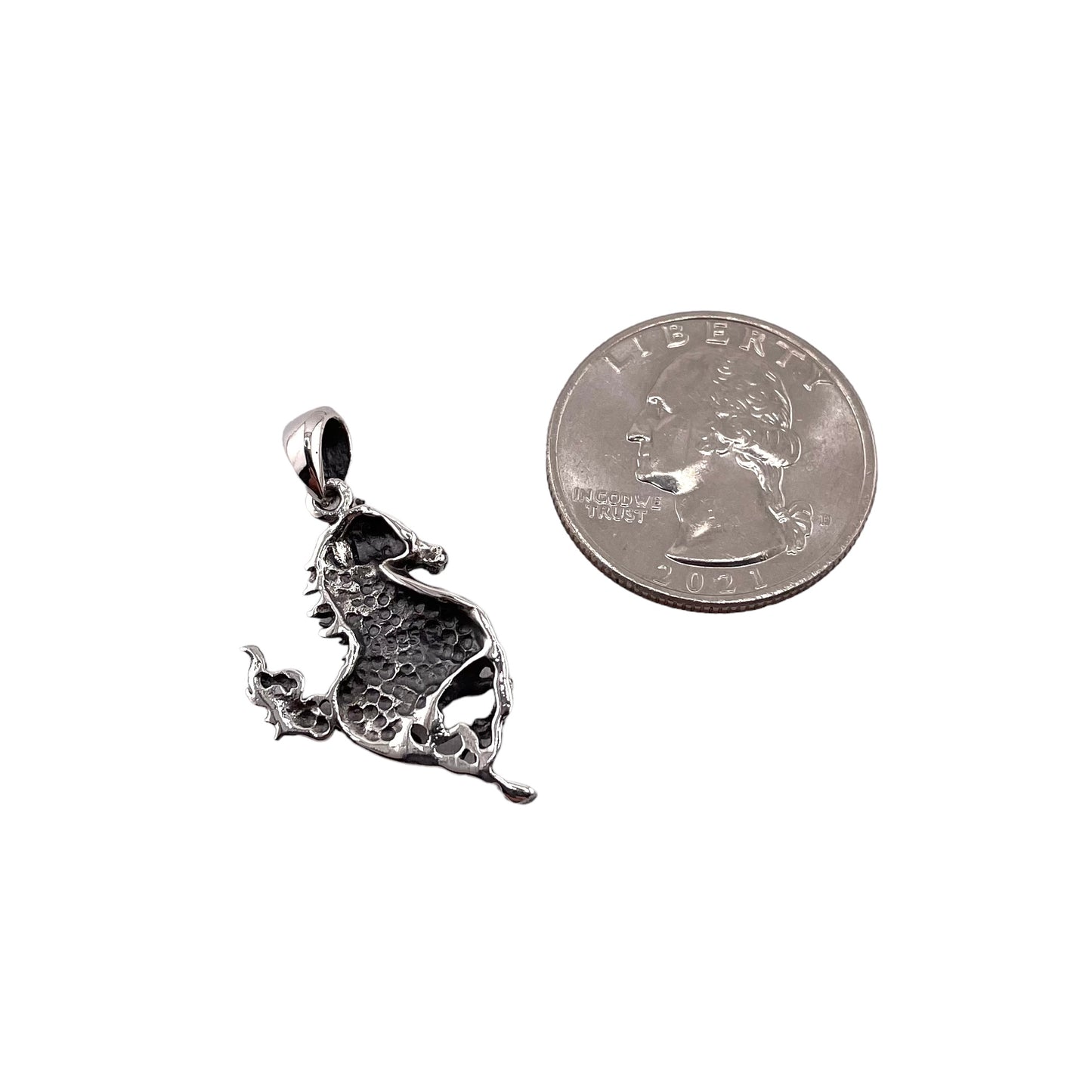 Galloping Horse Pendant Sterling Silver