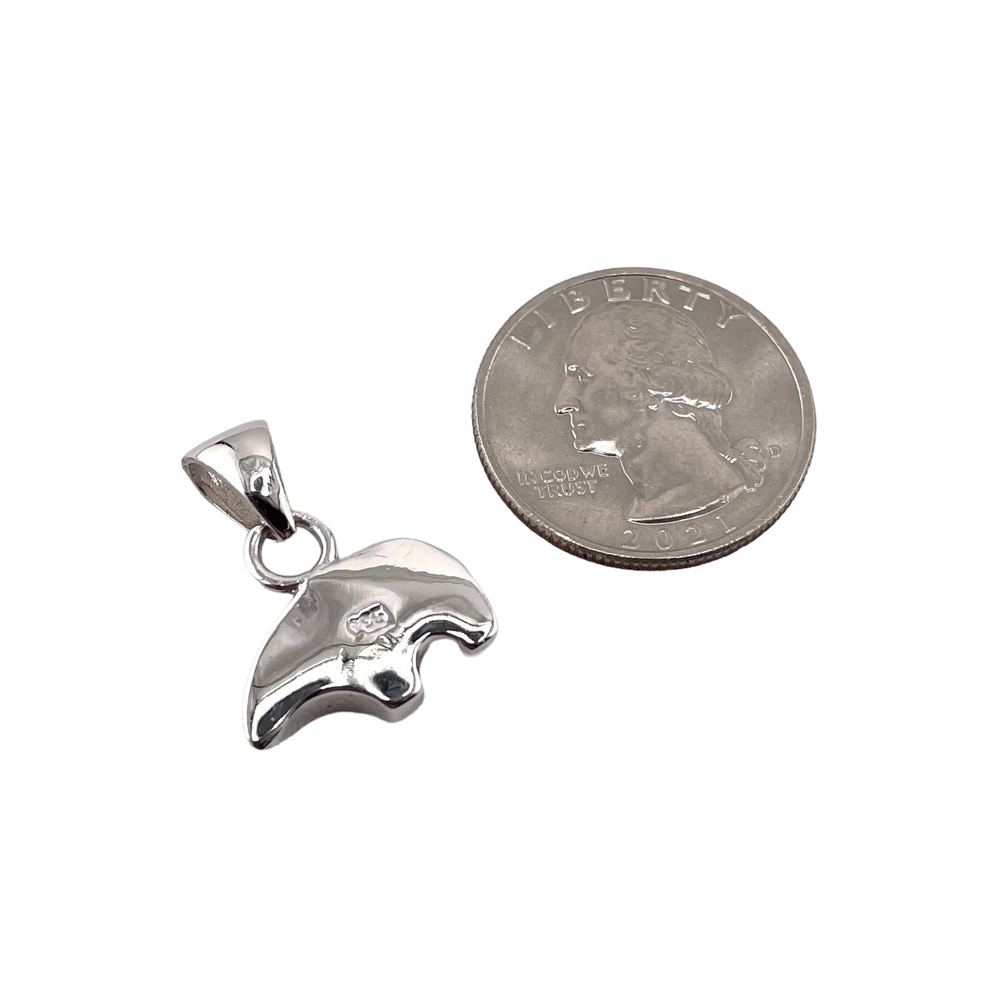 Southwest Bear Pendant Sterling Silver
